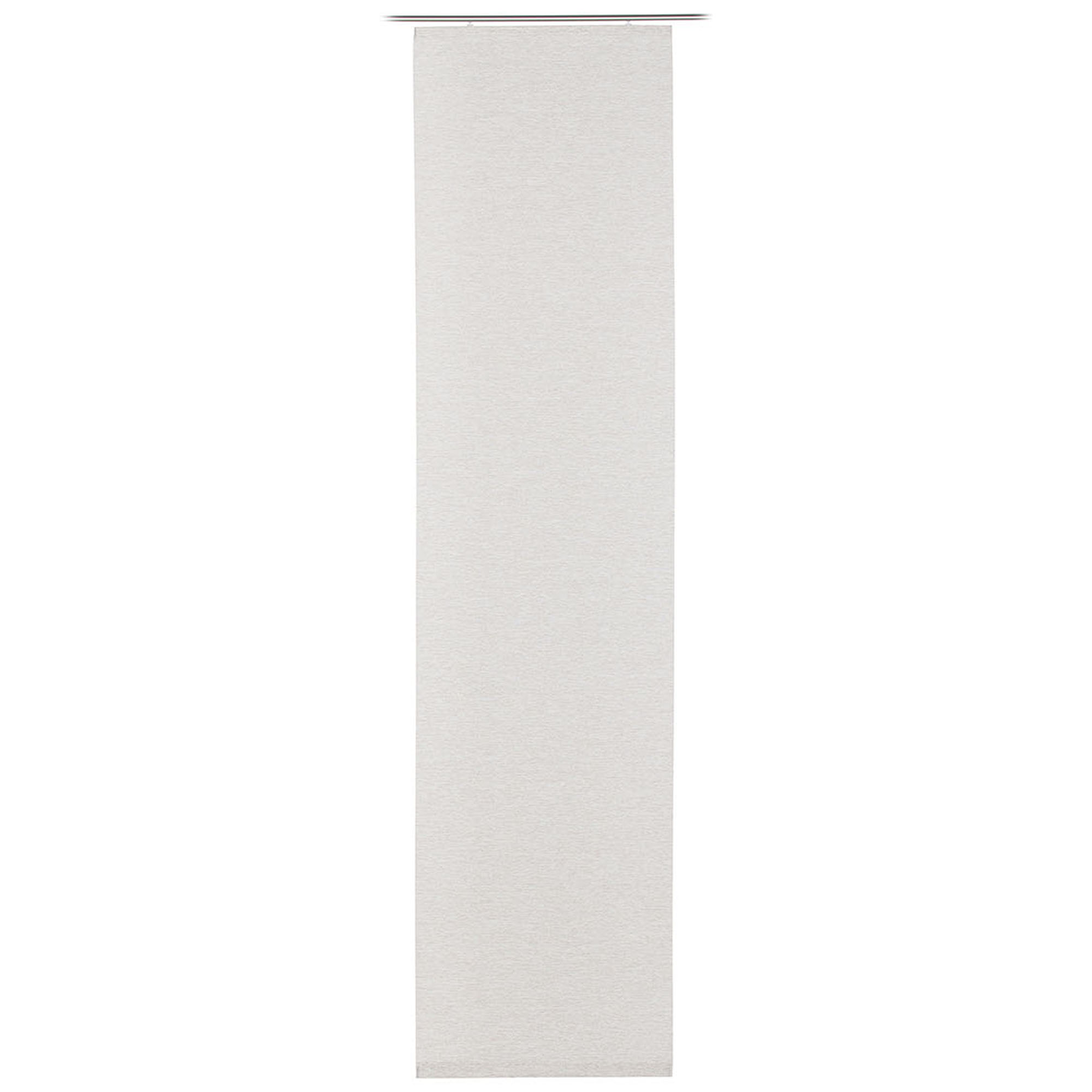 Schiebevorhang Modell Coby in Taupe, hängend dargestellt, ca. 60 × 245 cm.