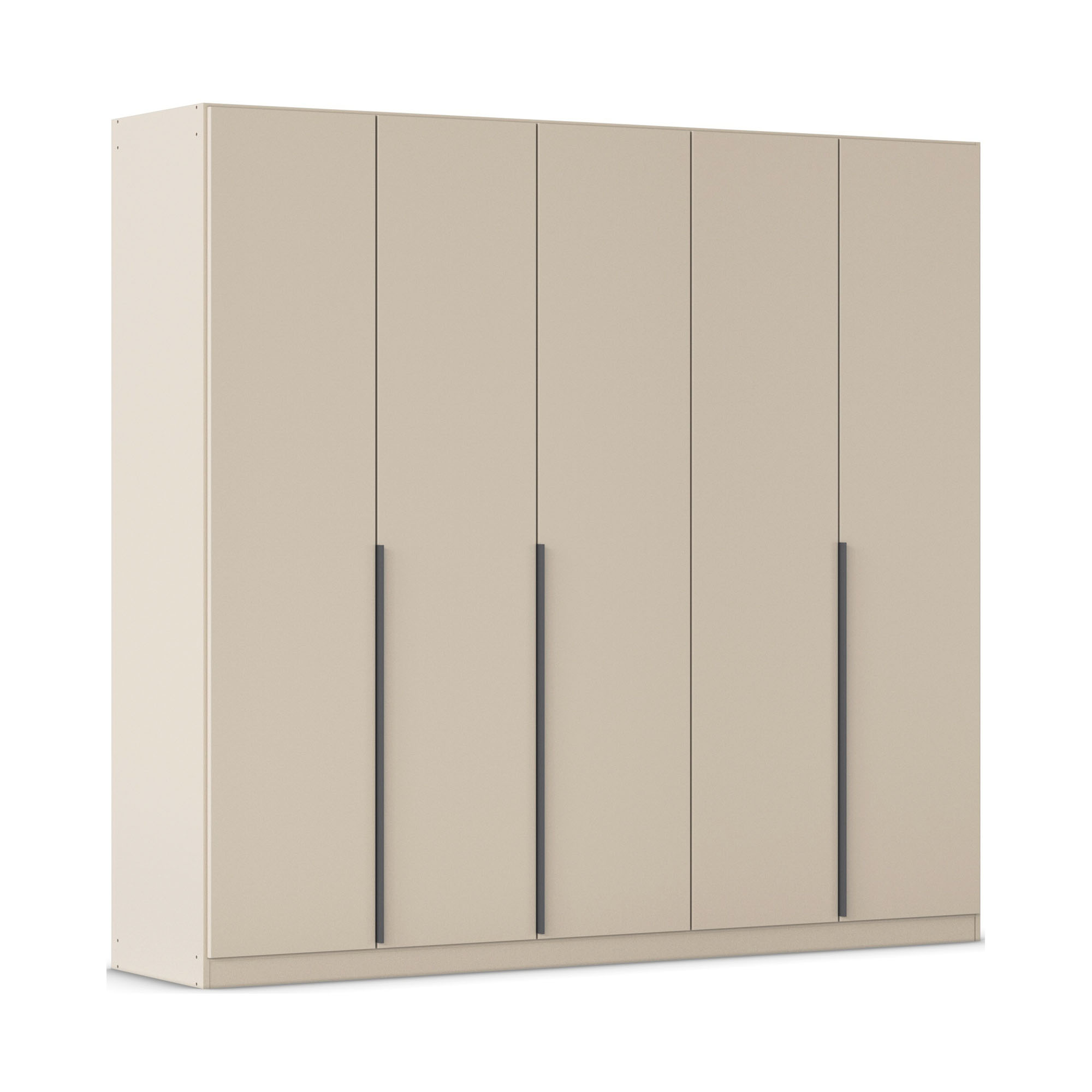 Drehtürenschrank 5-türig champagner