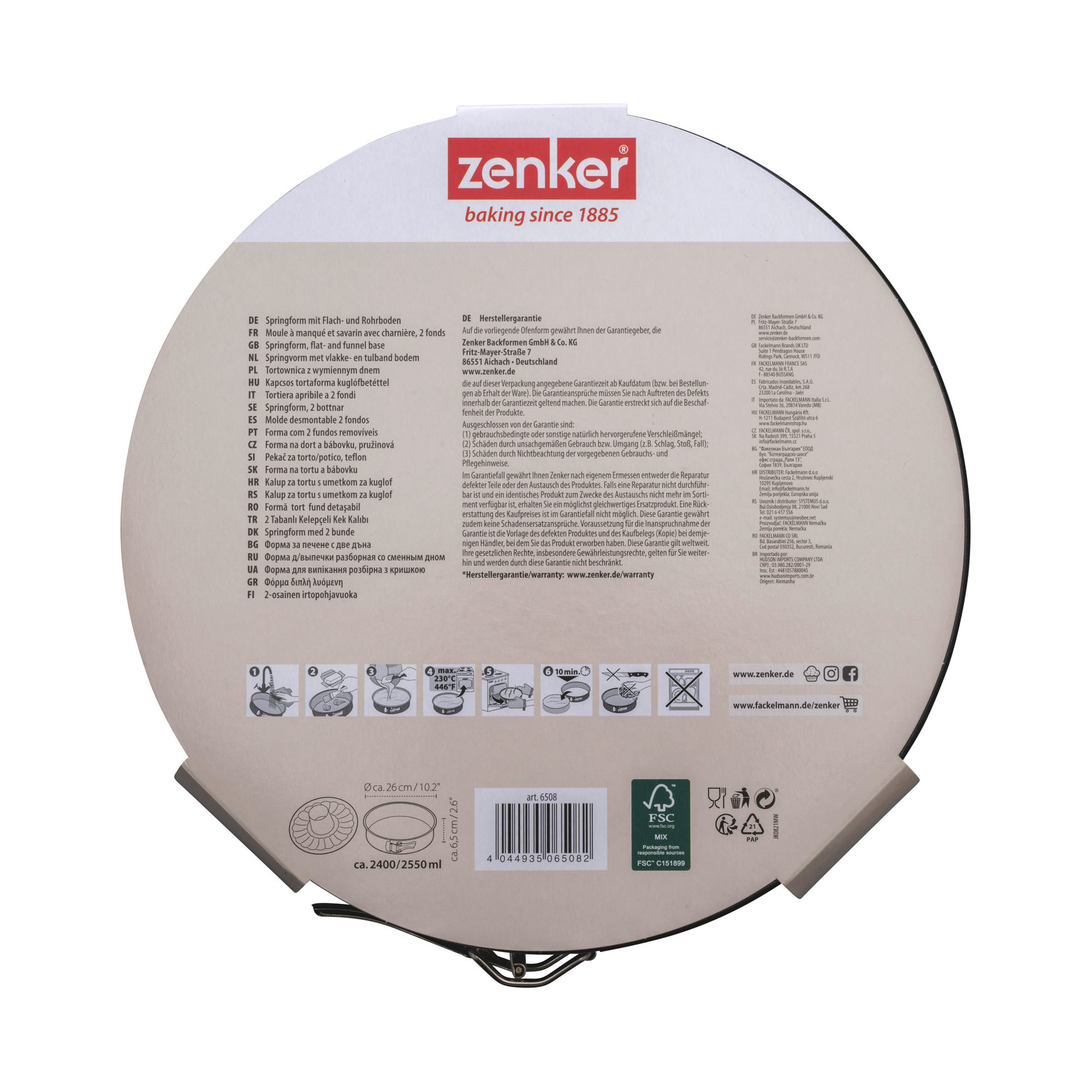 Rückseite der Verpackung mit Produktinfos und Anwendungshinweisen
