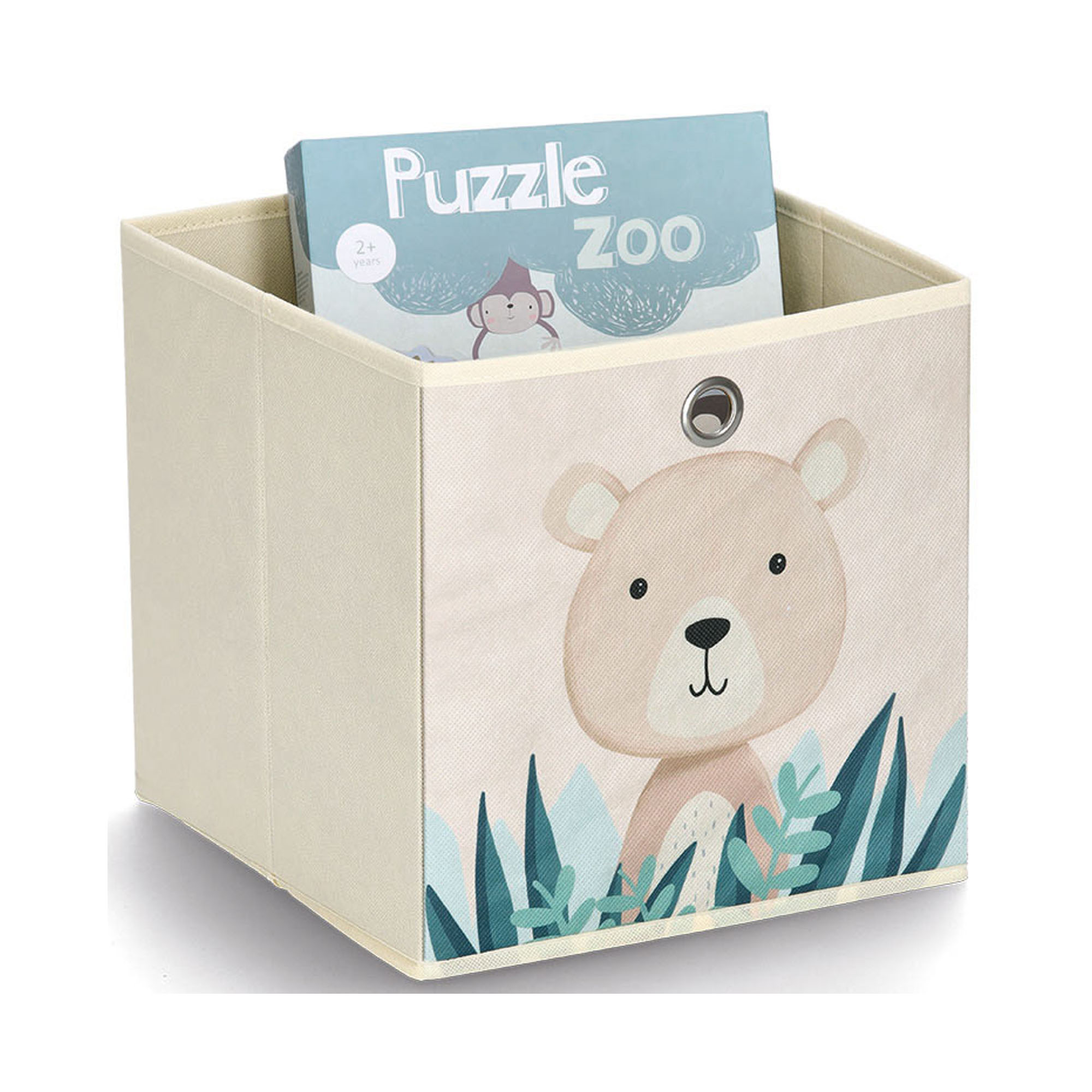 Zusätzliche Ansicht: Zeller Aufbewahrungsbox "Koala"; Farbe beige; Material Vlies; Maße ca. 28 × 28 × 28 cm.