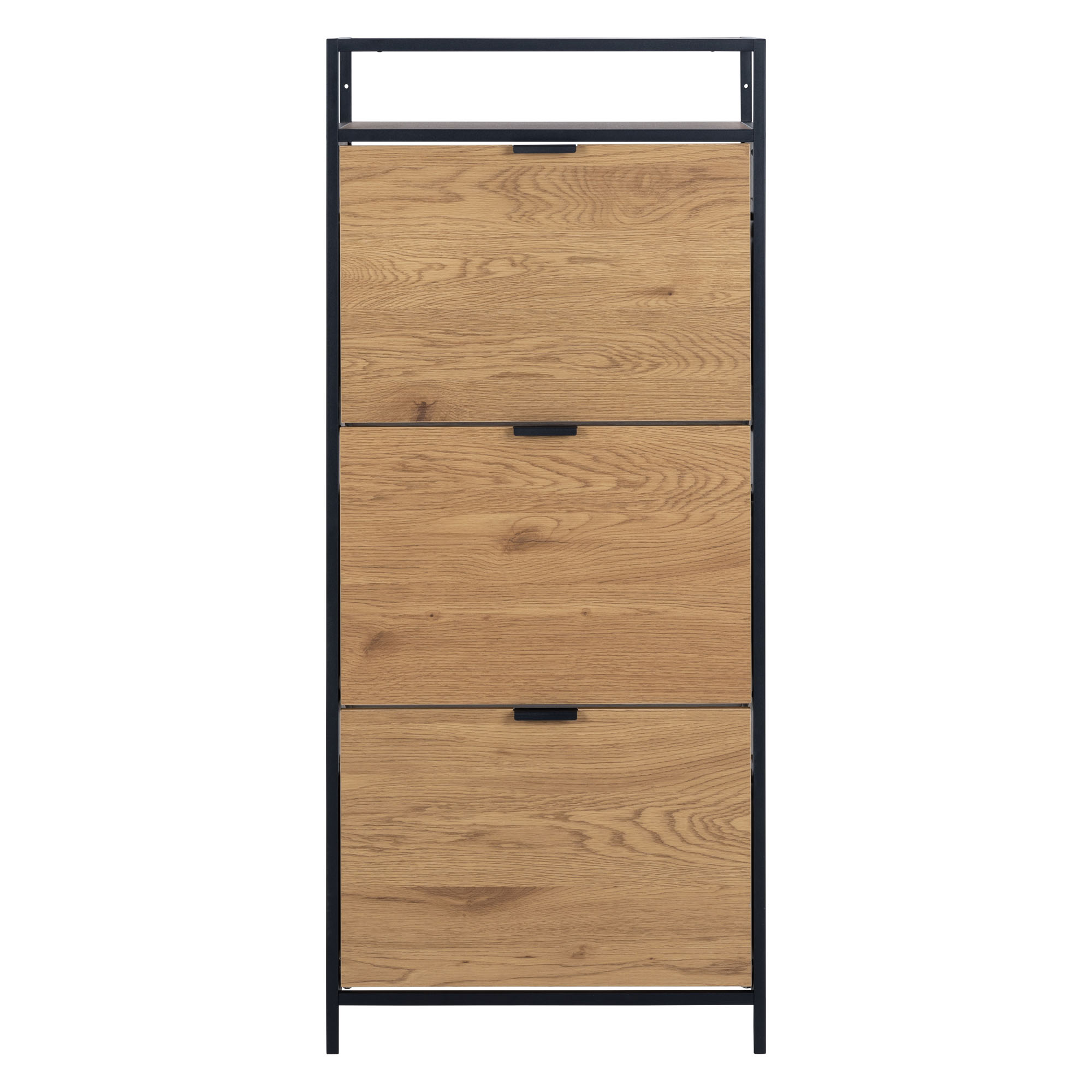 Schuhschrank in matt schwarz