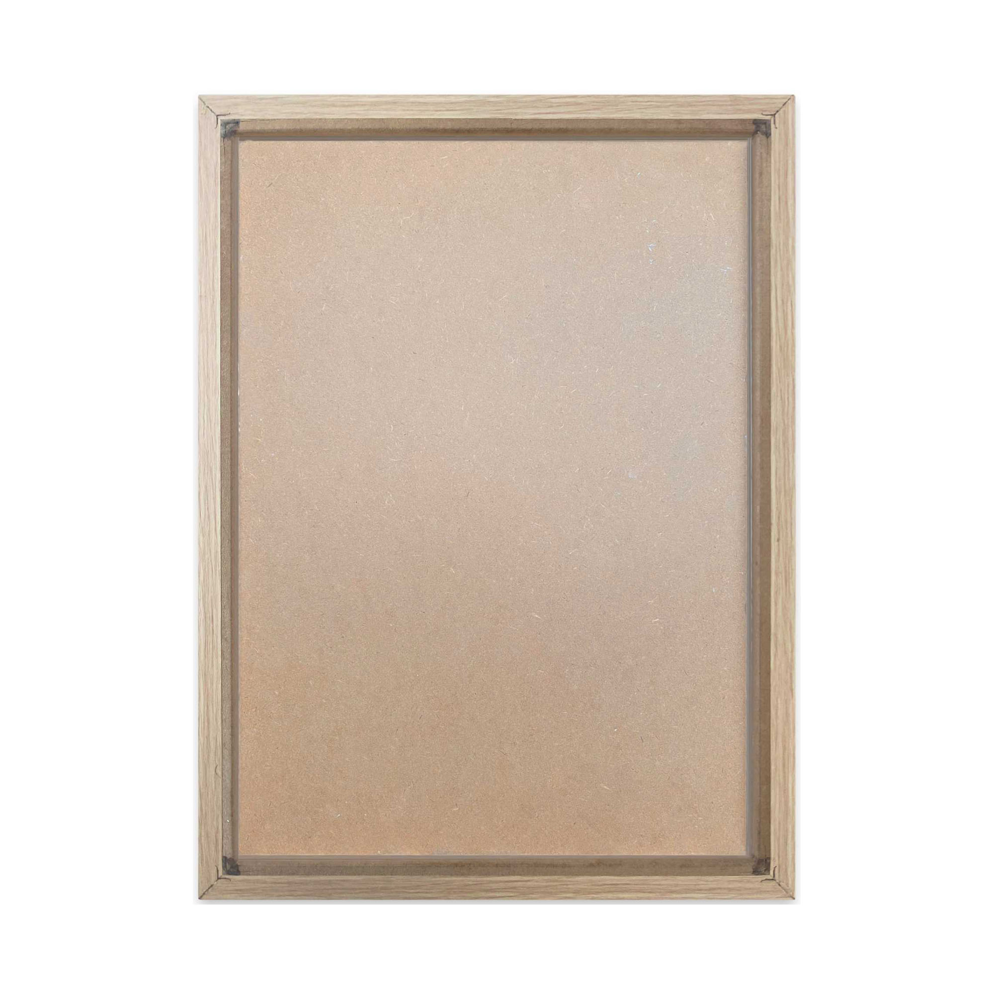 Rückansicht des Wandbilds „Knot - tinted lines“, 30 × 40 cm; sichtbar sind Rückwand und rückseitige Konstruktion.