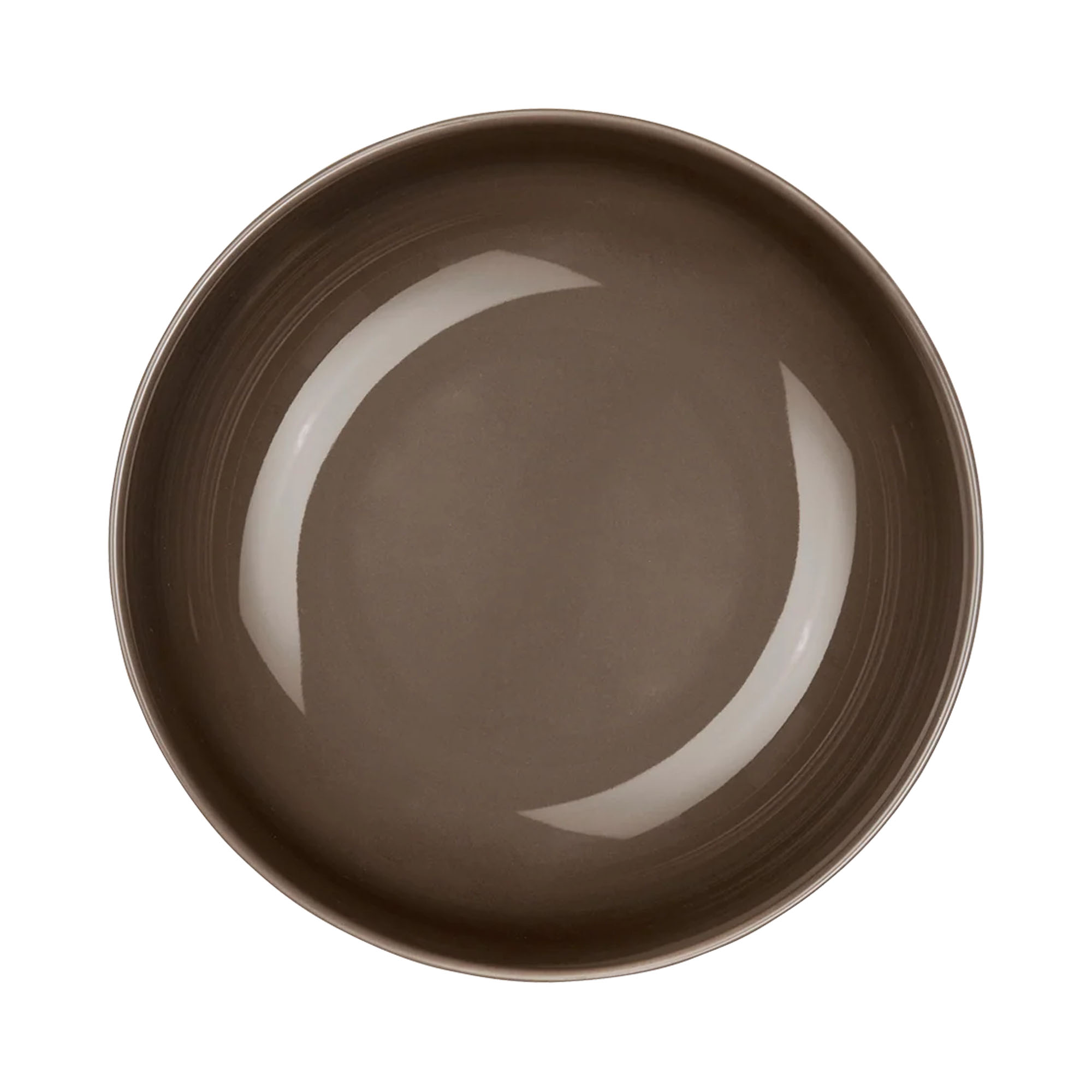 Buddha Bowl der Serie Coppa, Farbe Braun in einer gedeckten Tischszene mit weiterem Geschirr.