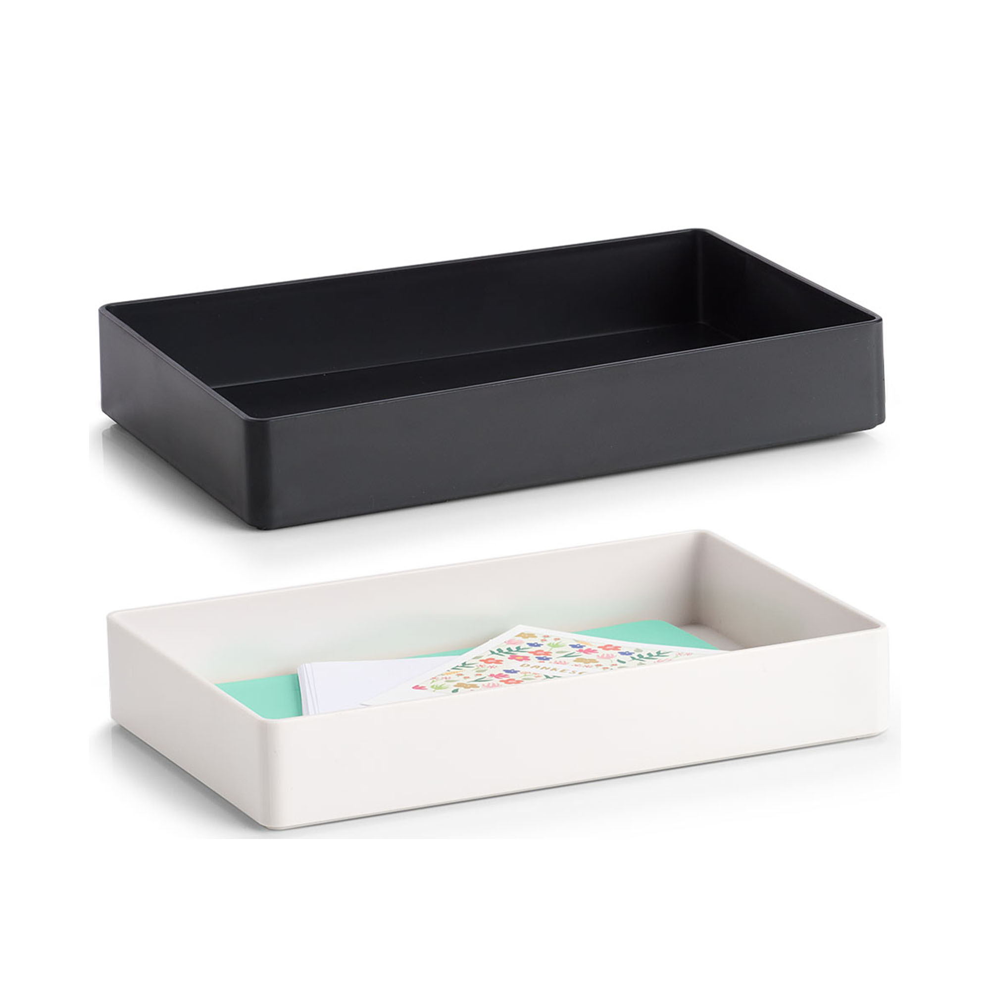 Alternative Ansicht: Zeller Universal-Organizer; Farbe grau; Material Kunststoff; Maße ca. 24 × 15,2 × 4 cm.
