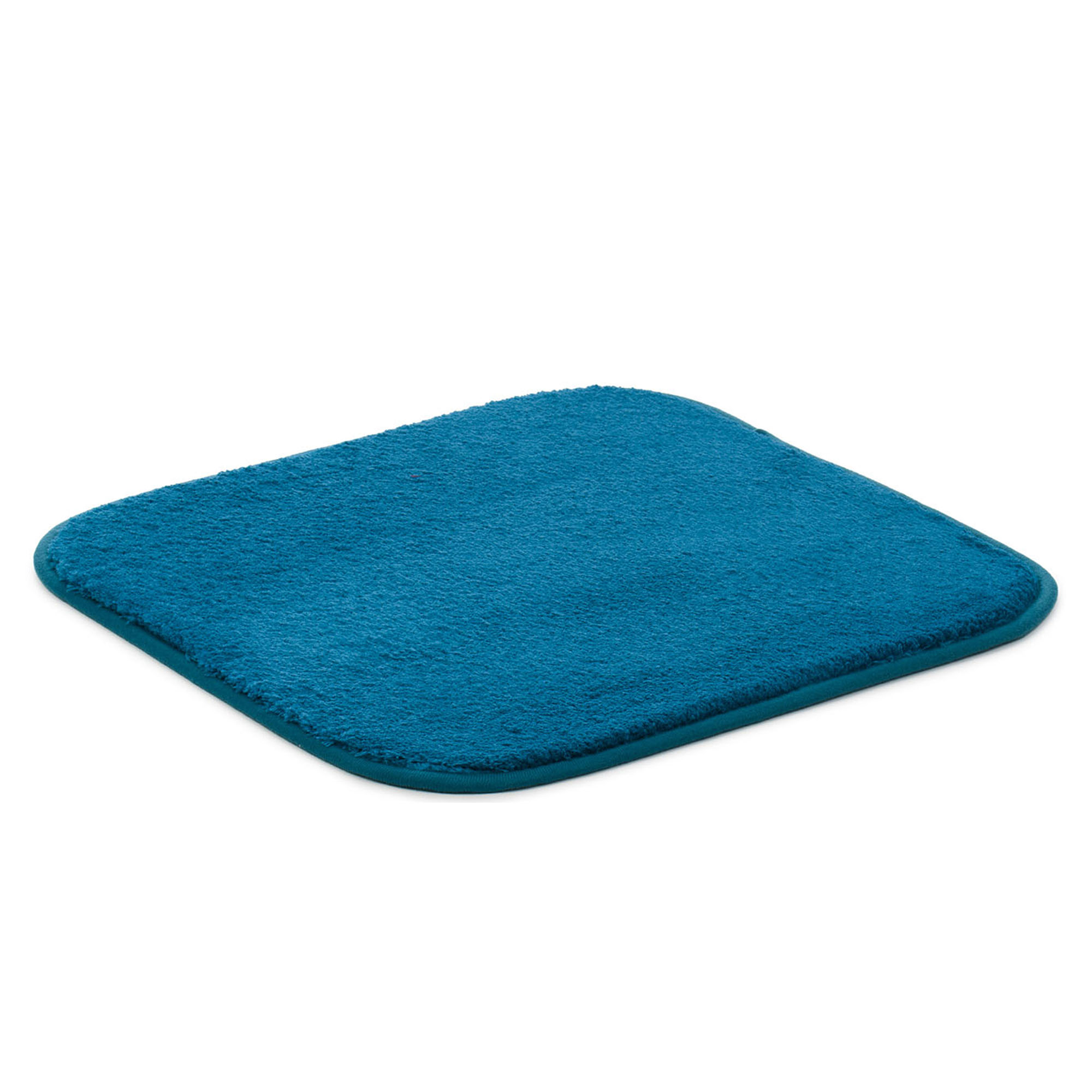 Rechteckiger Badteppich Modell RIO Premium in Petrol, ca. 50 × 45 cm.