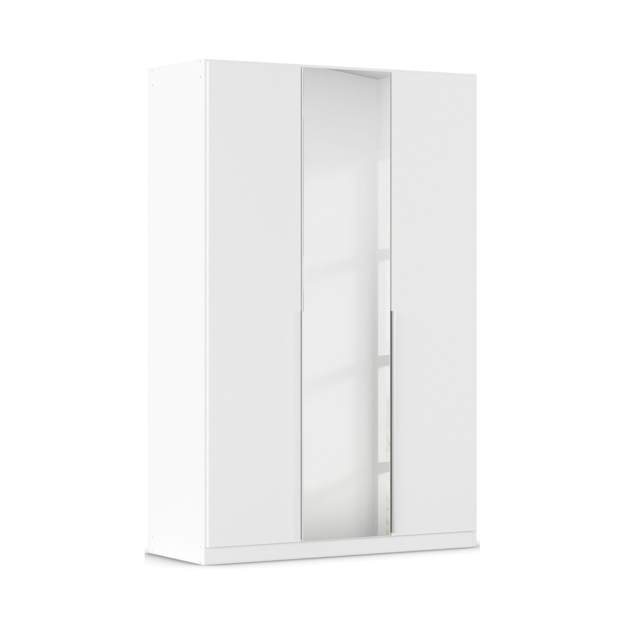 Drehtürenschrank 3-türig 1 Spiegeltüre alpinweiß