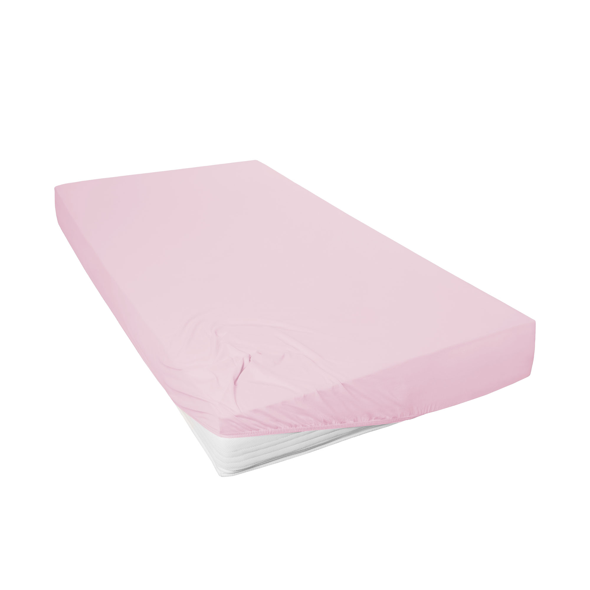Spannbetttuch rosé 100% Baumwolle 100 x 200