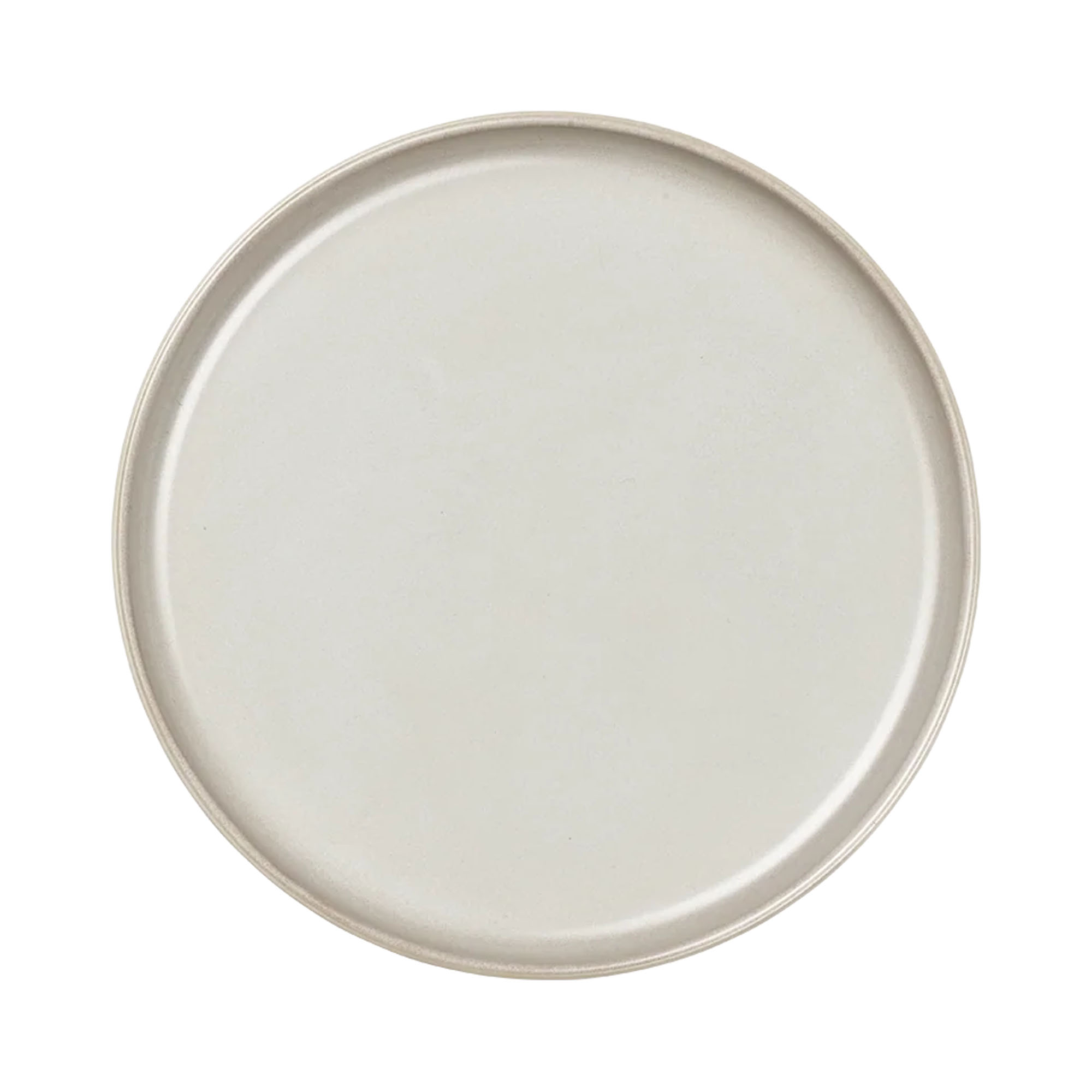 Draufsicht auf Brotteller der Serie Coppa, Farbe Nude; Rand und Innenfläche sind erkennbar.