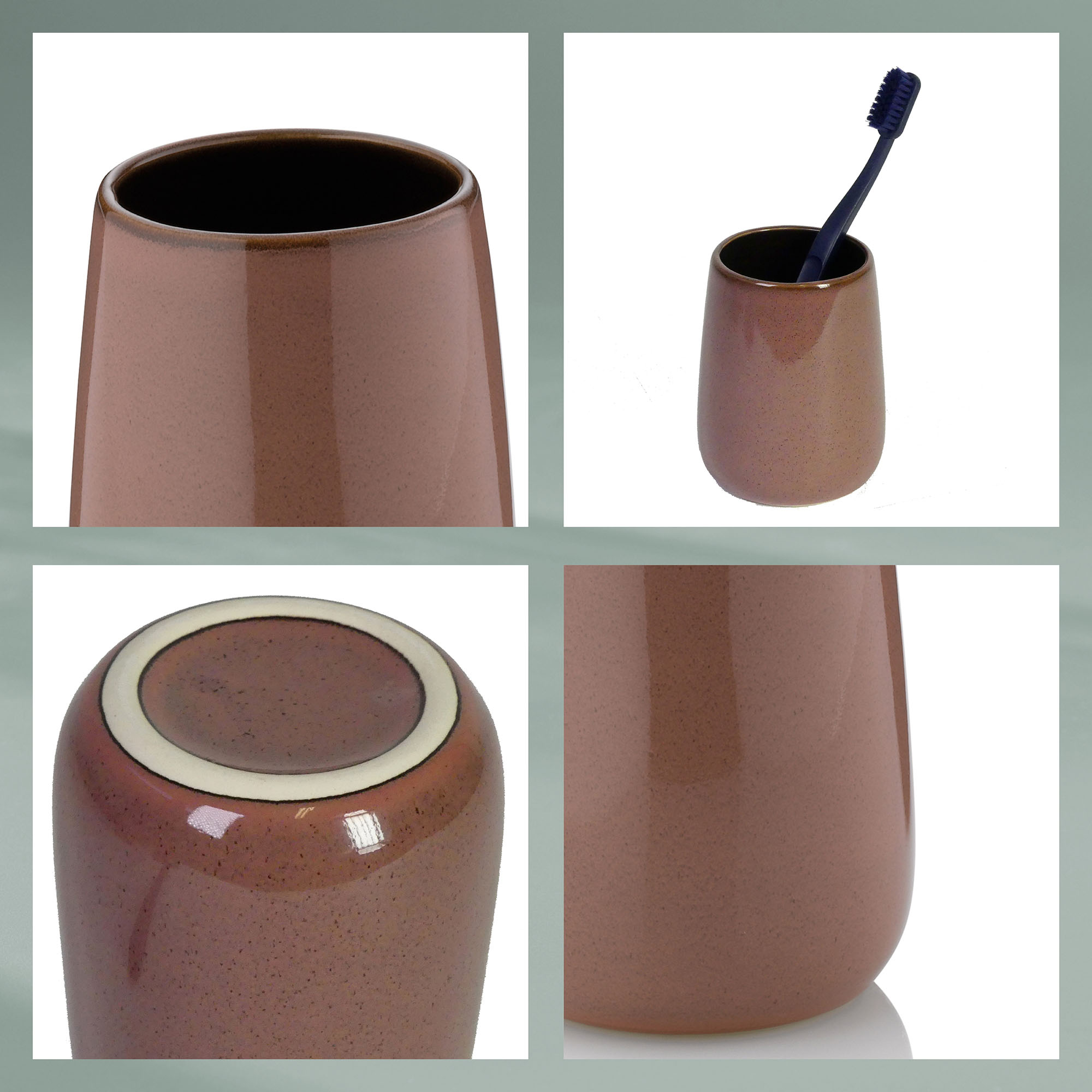 Becher Kela Liana Keramik wolkenrosa 10,5cm 8,0cmØ