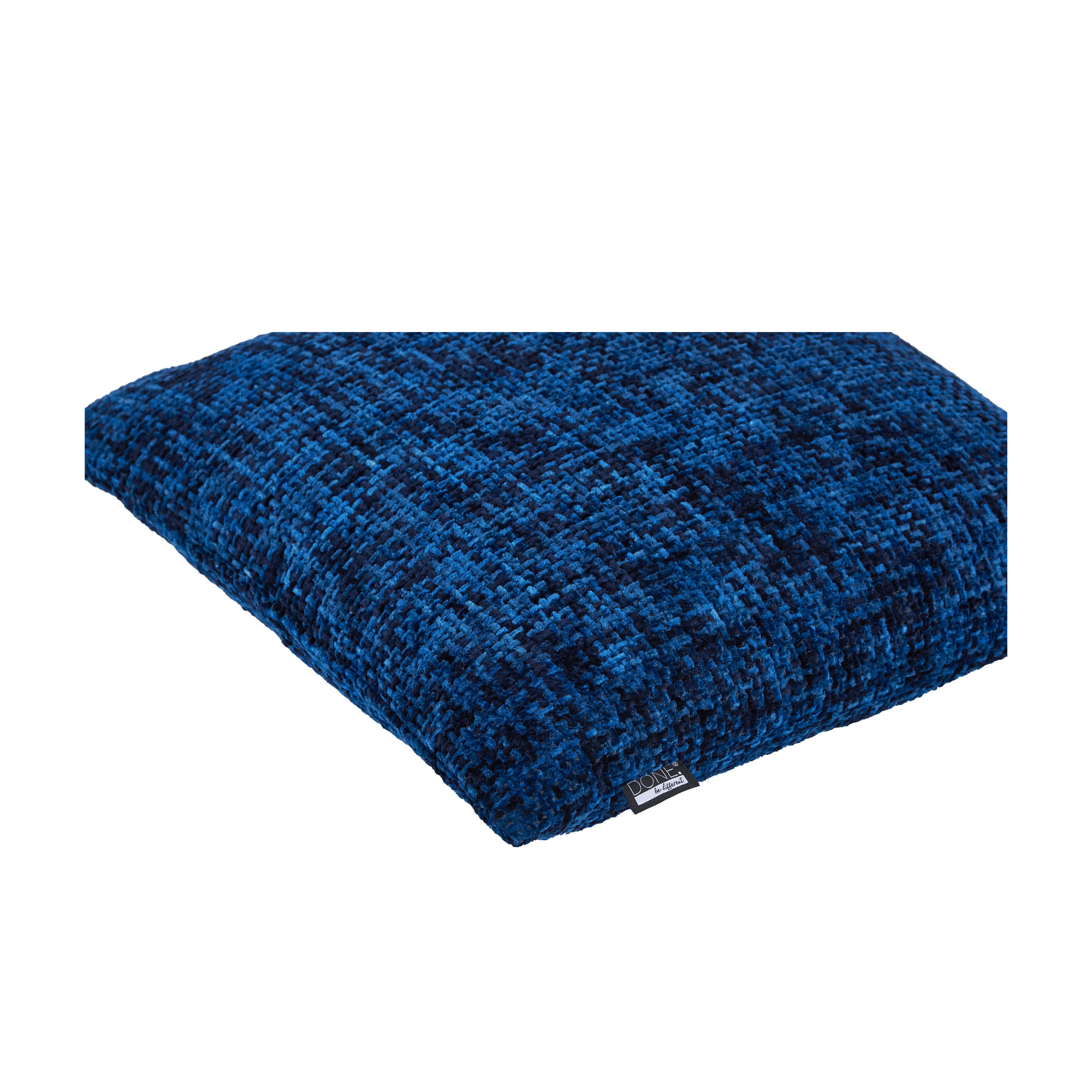 Kissenhülle Twist in Dark Blue, B/H/L ca. 40x1x60 cm, in einer dritten Ansicht dargestellt.