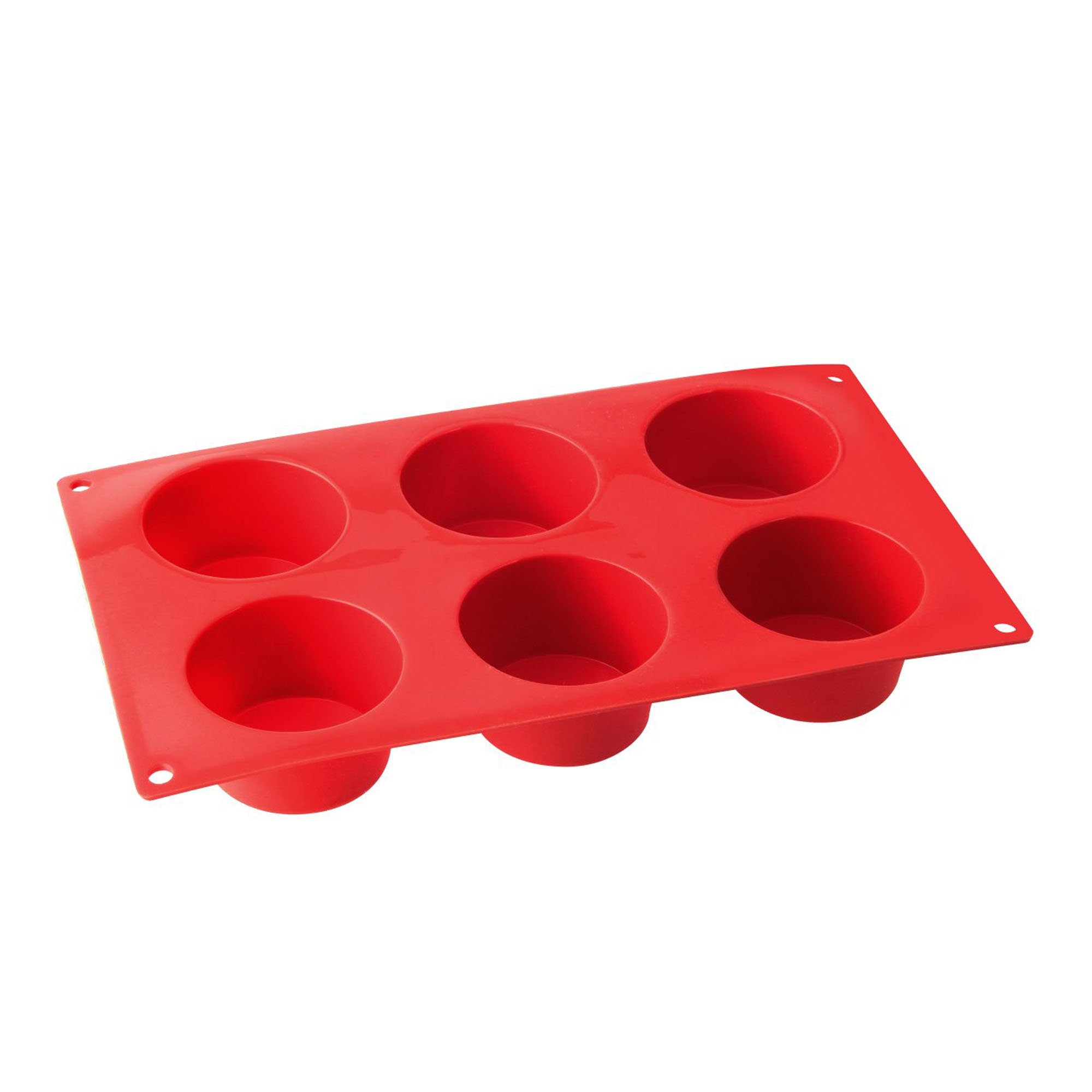 Rote Silikon Muffinform mit 6 Mulden von Dr Oetker