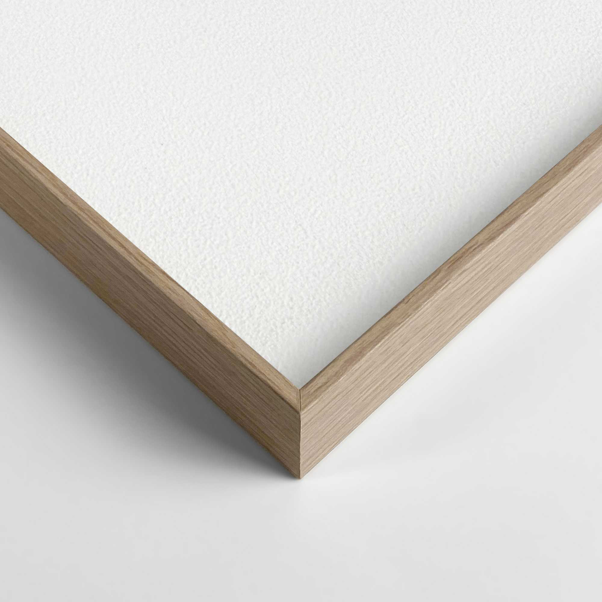 Detailaufnahme einer Ecke des Wandbilds „Black Dots“, 50 × 70 cm; Oberfläche, Kante und Materialstärke sind sichtbar.