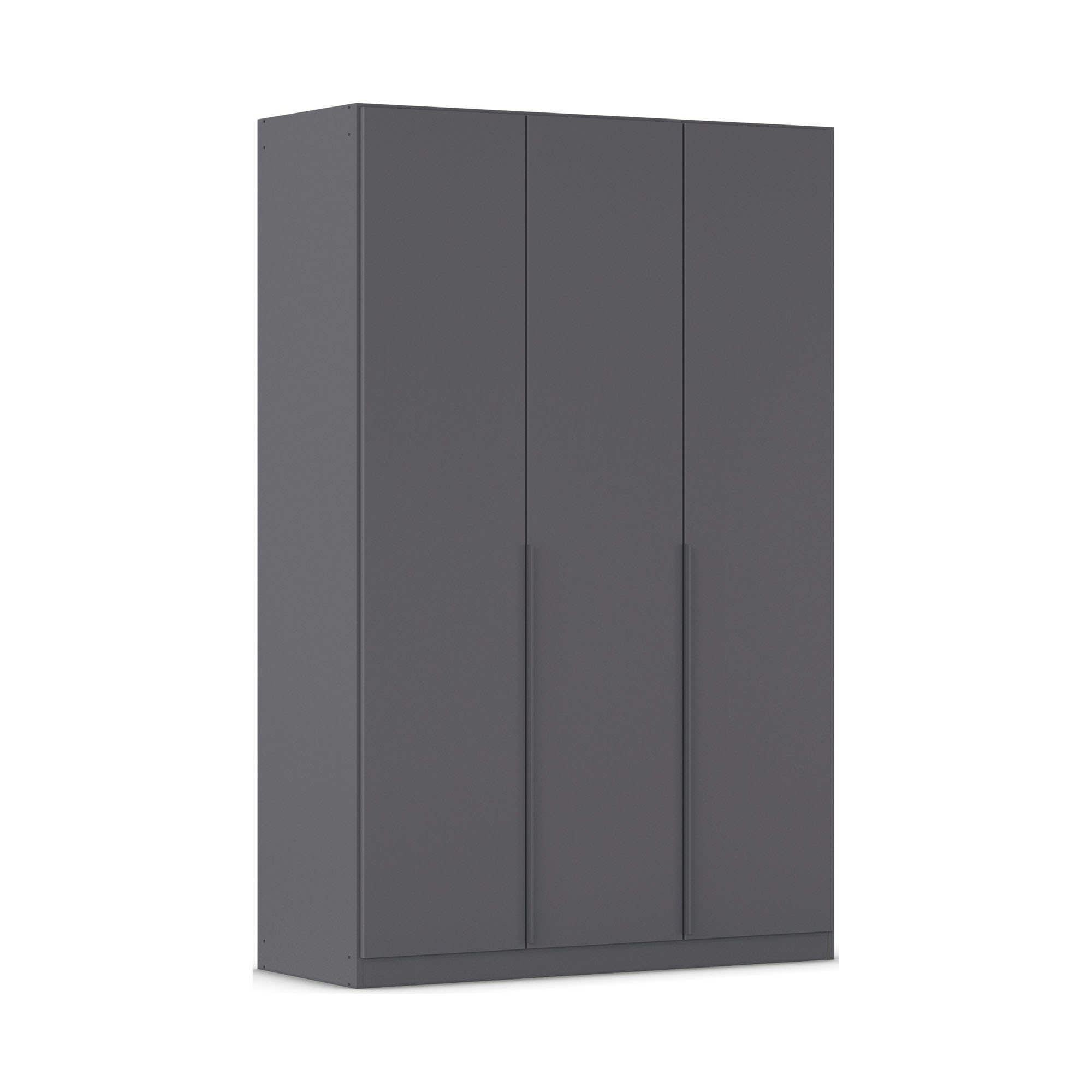 Drehtürenschrank 3-türig grau metallic