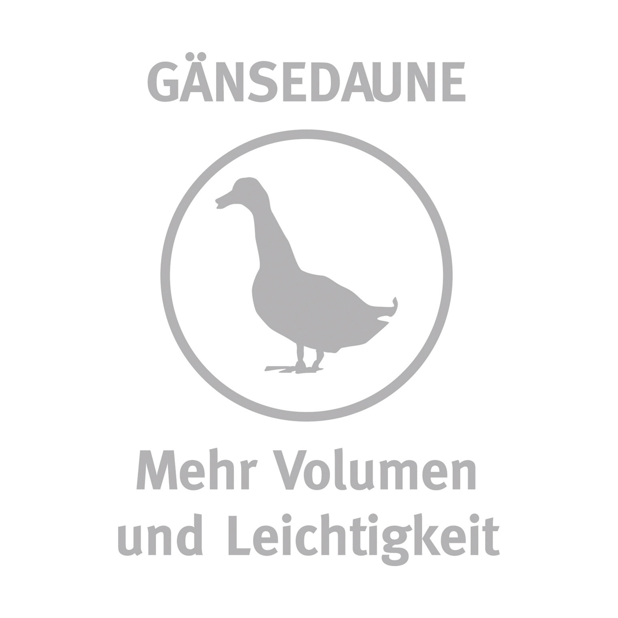 Daunen- und Federn-Kissen 80x80 cm - weiß