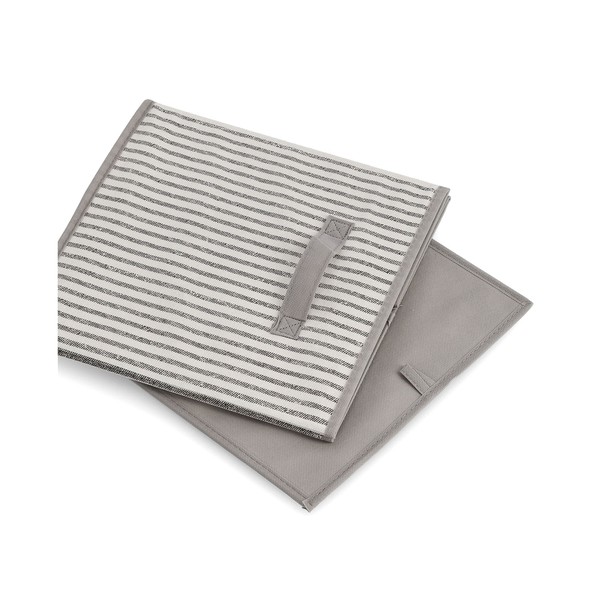 Alternative Ansicht: Zeller Aufbewahrungsbox "Stripes"; Farbe beige; Material Vlies; Maße ca. 31 × 31 × 31 cm.