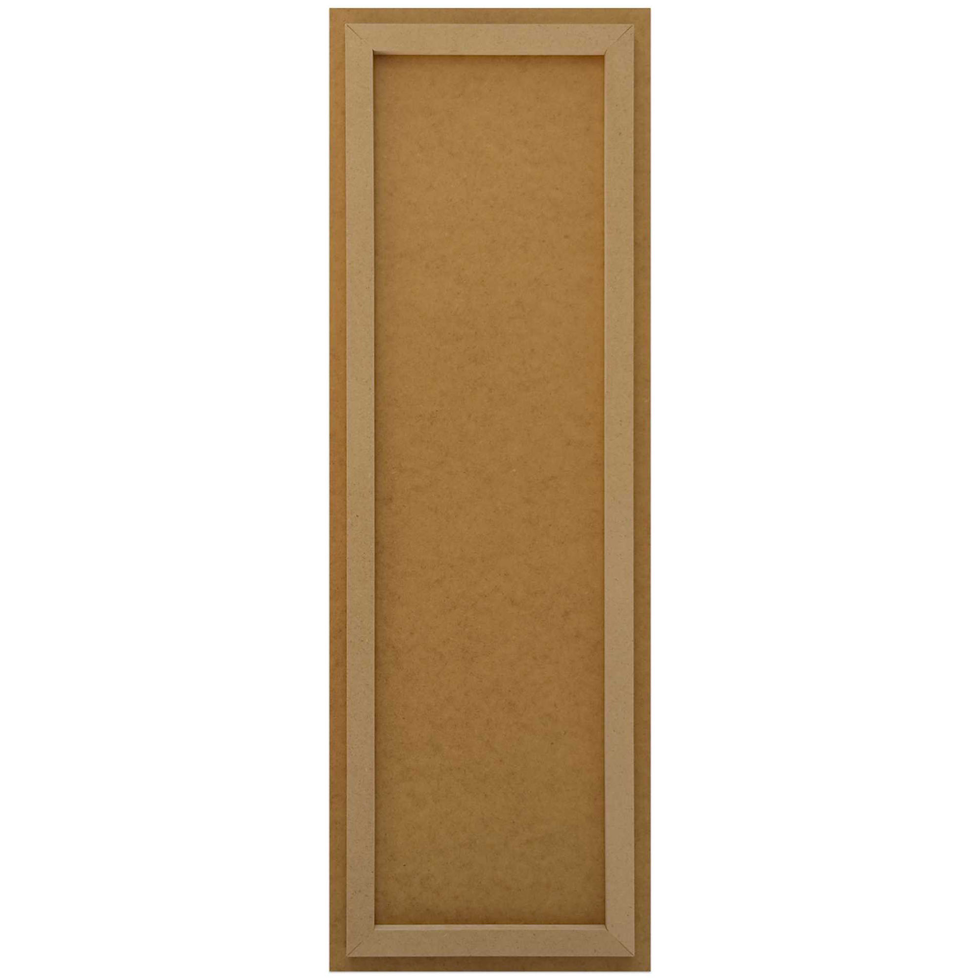 Rückansicht des Wandbilds „Flower Portrait“, 30 × 90 cm; sichtbar sind Rückwand und rückseitige Konstruktion.