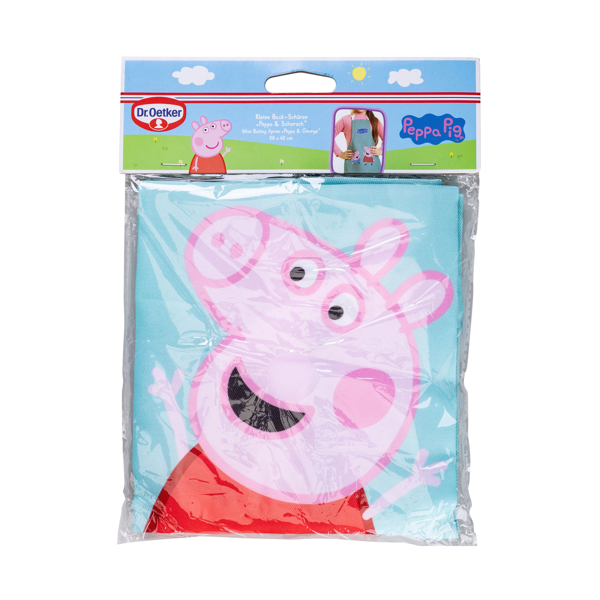Verpackte Kinder Backschürze mit Peppa Pig Motiv von Dr. Oetker
