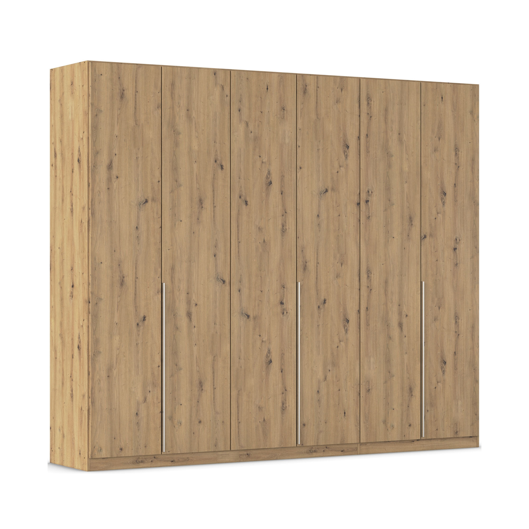 Drehtürenschrank 6-türig Dekor-Druck Eiche Artisan