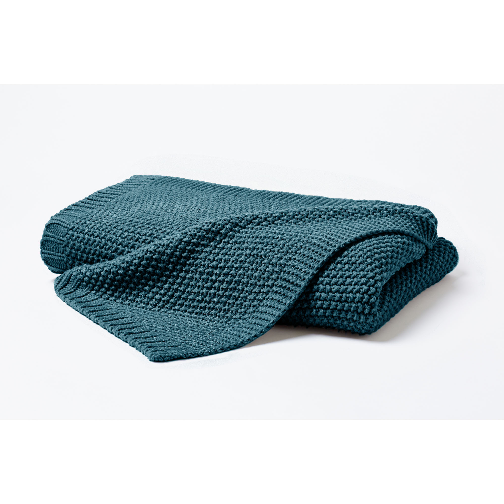 Strickdecke smaragd 100% Polyacryl 130 x 170