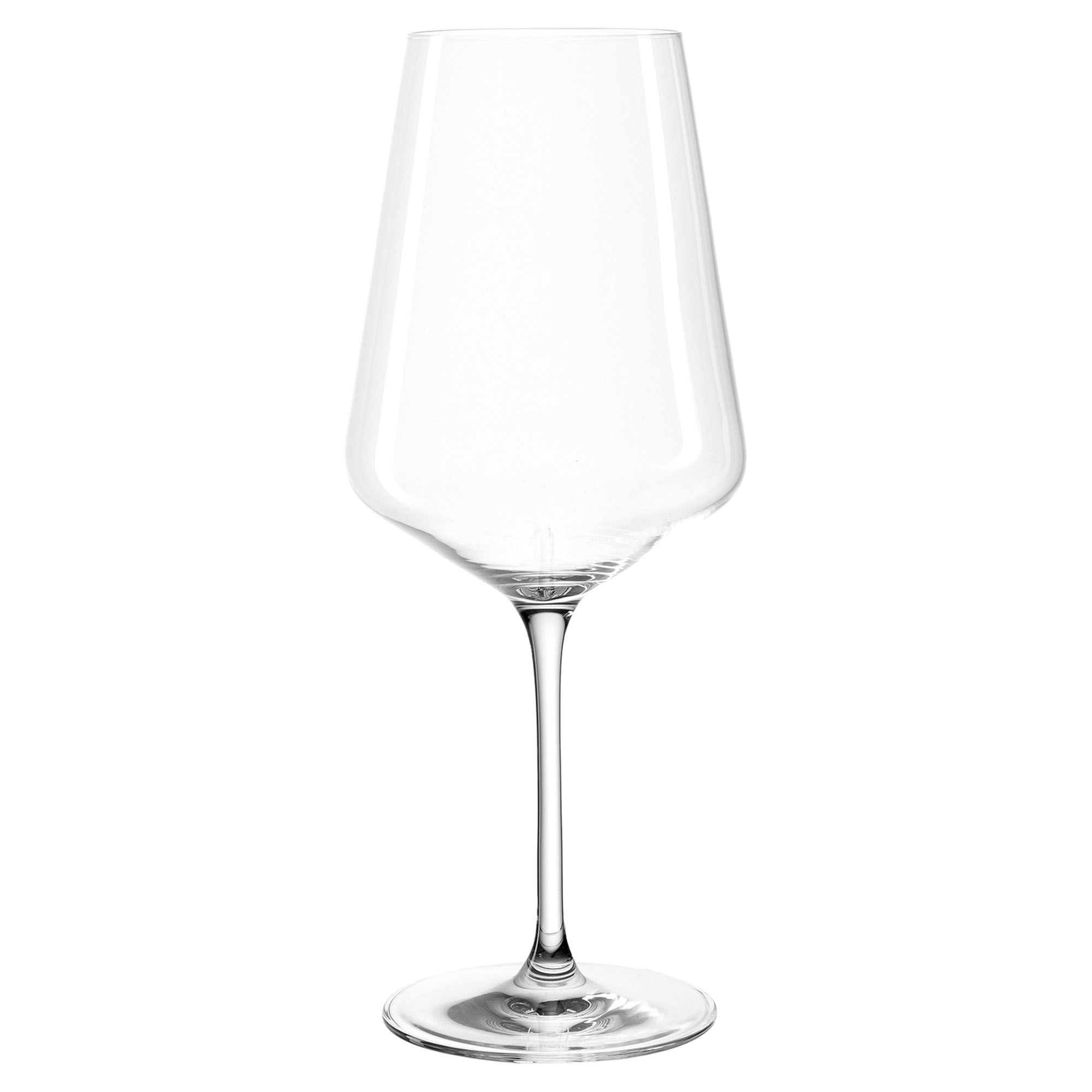 Elegantes Rotweinglas aus klarem Glas mit harmonischer Form und langem Stiel
