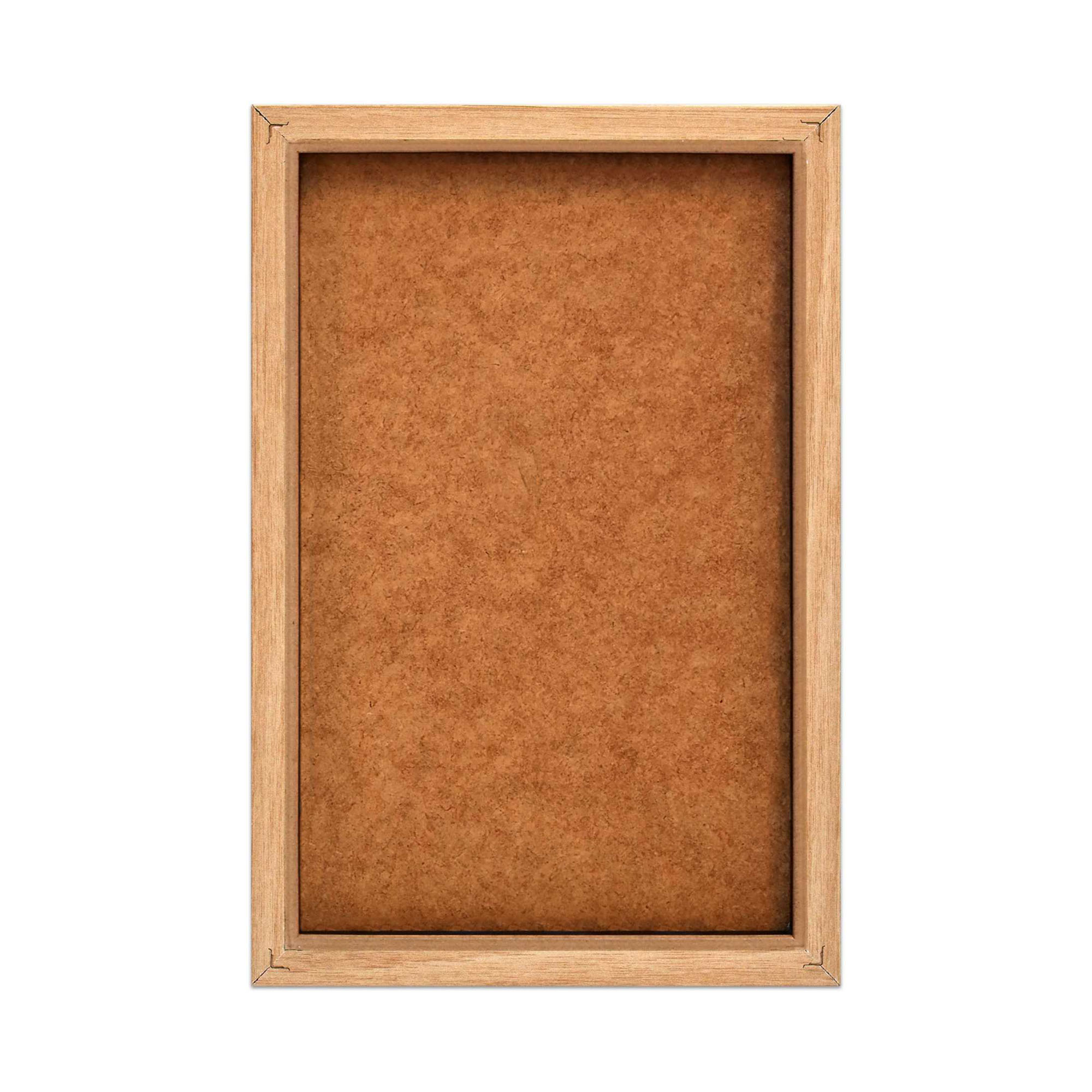 Rückansicht des Wandbilds „Sunny Tree“, 20 × 30 cm; sichtbar sind Rückwand und rückseitige Konstruktion.