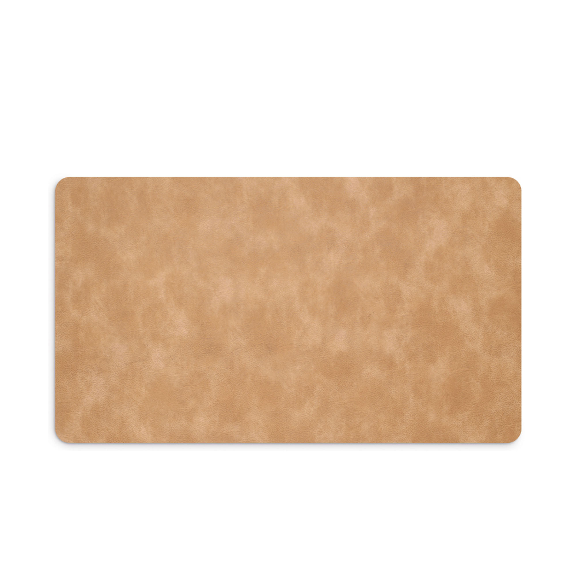 Weitere Produktansicht: Zeller Schreibtischunterlage; Farbe hellbraun; Material Kunstleder; Maße ca. 70 × 40 cm.