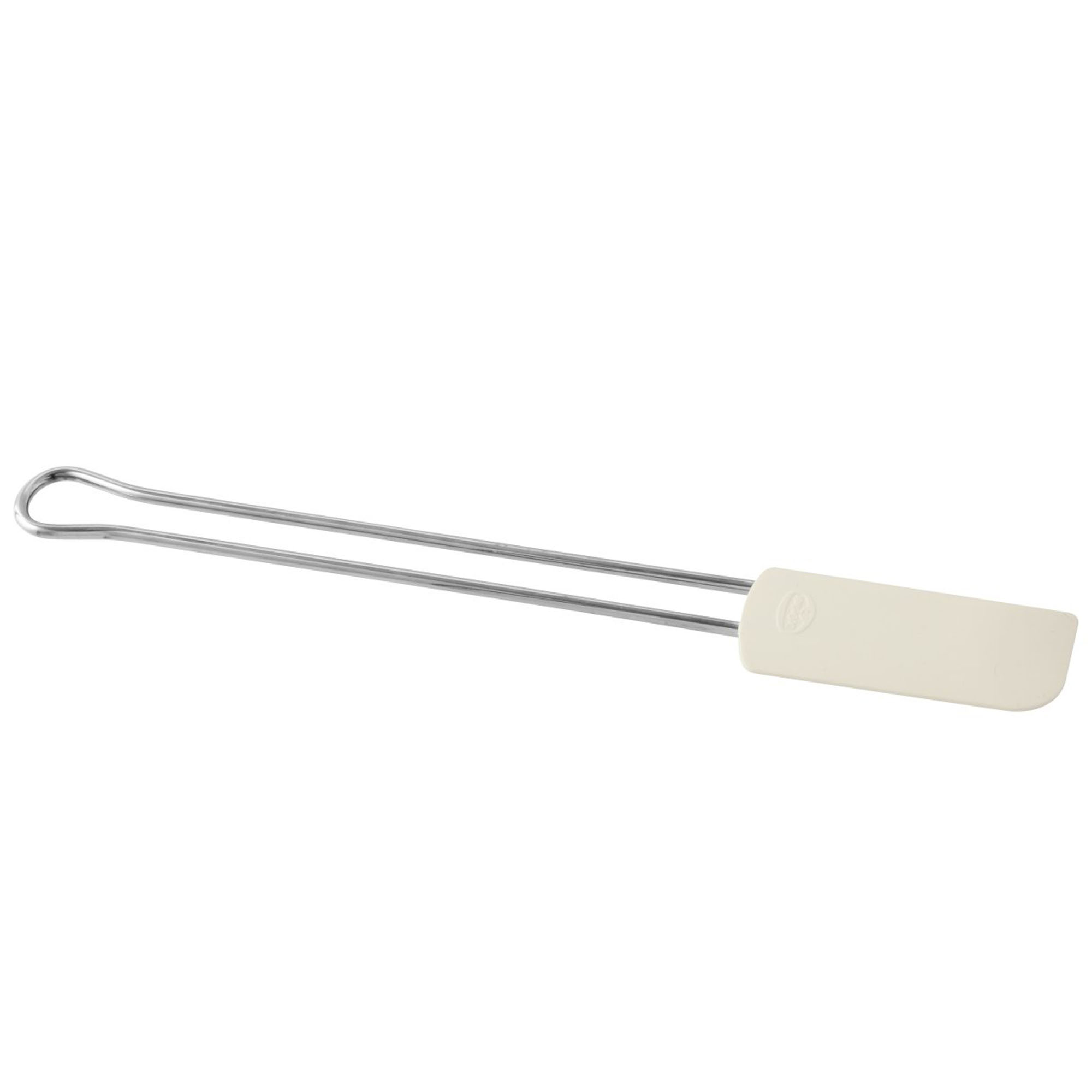 Breiter Teigschaber mit Silikonkopf und Metallgriff