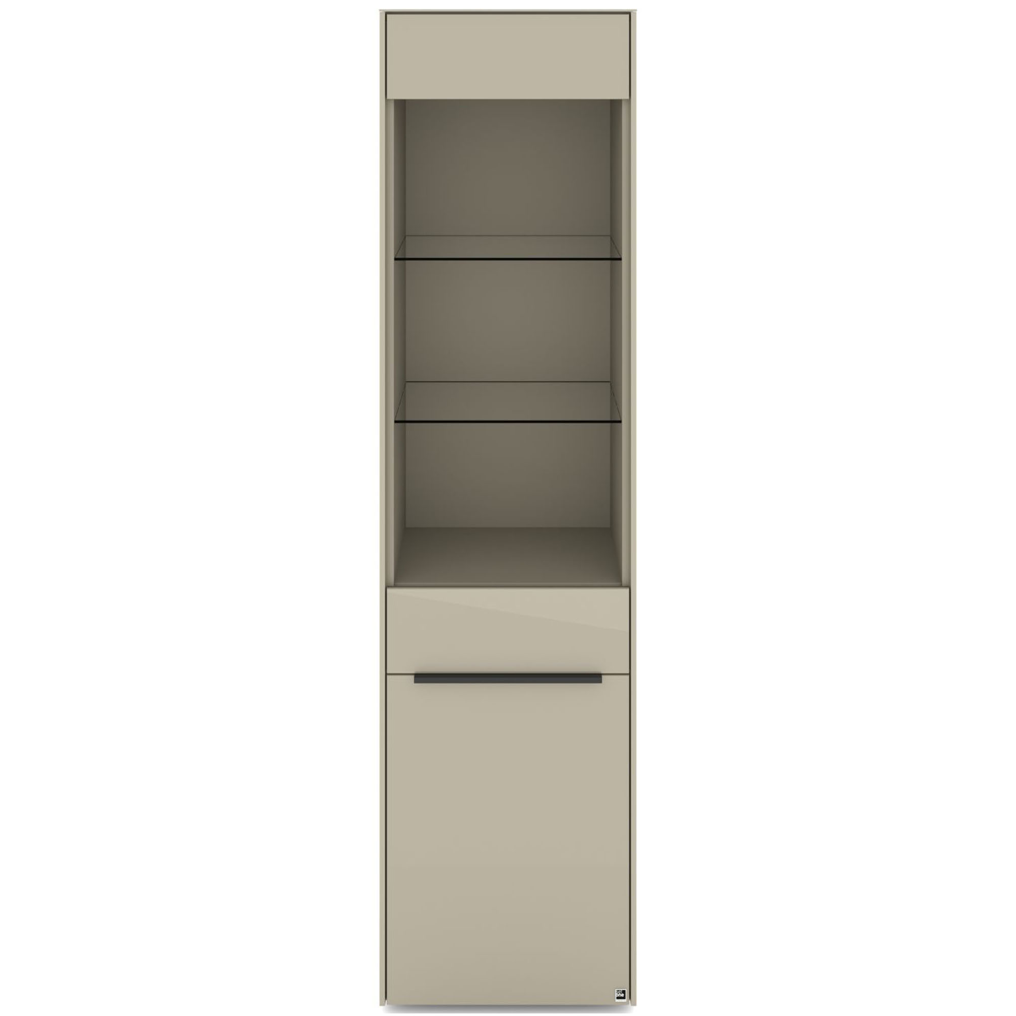 Vitrine Set One Reno in Kaschmir glanz 48x185x42 cm