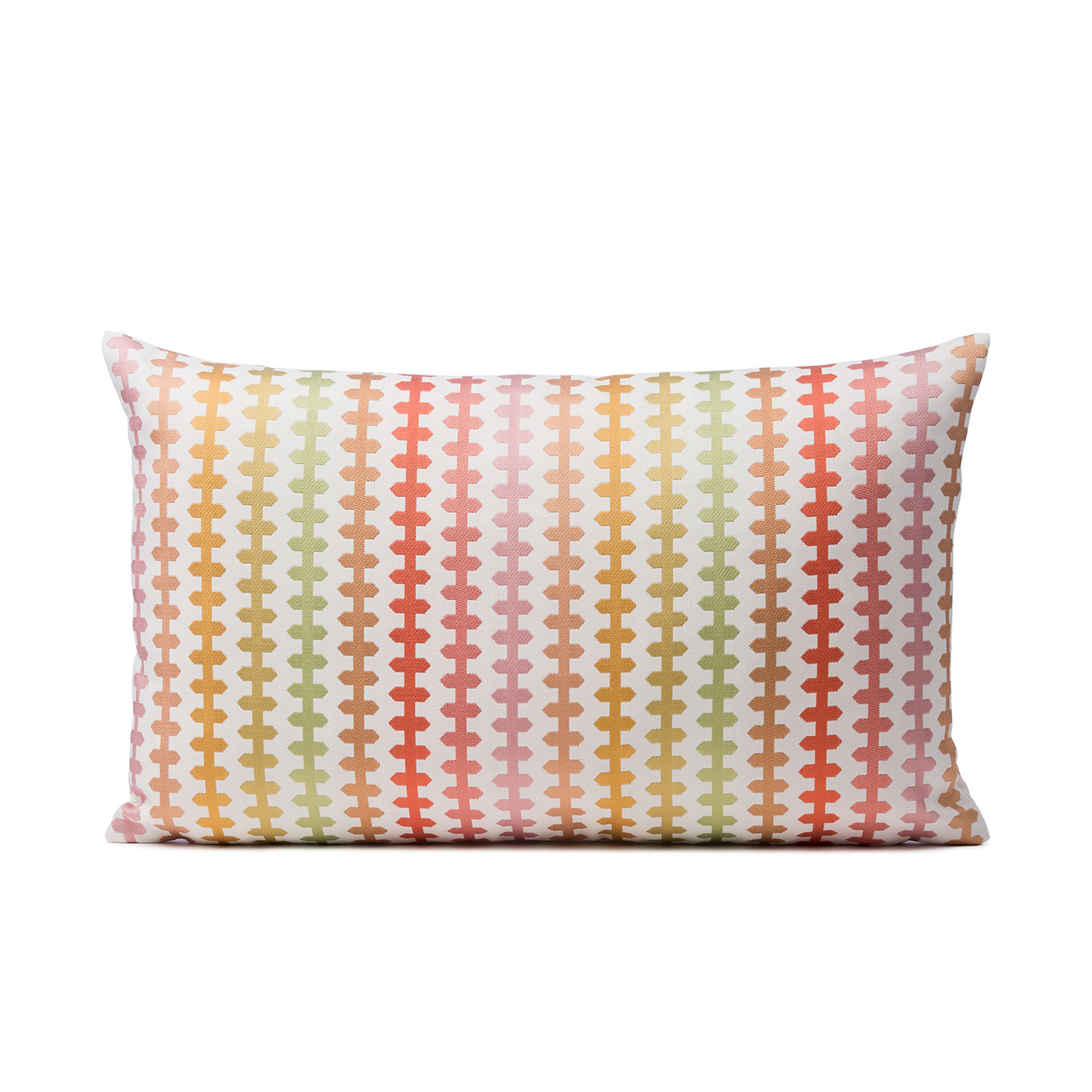 Rechteckige Kissenhülle Modell Lucia in Multicolor, ca. 35 × 55 cm.