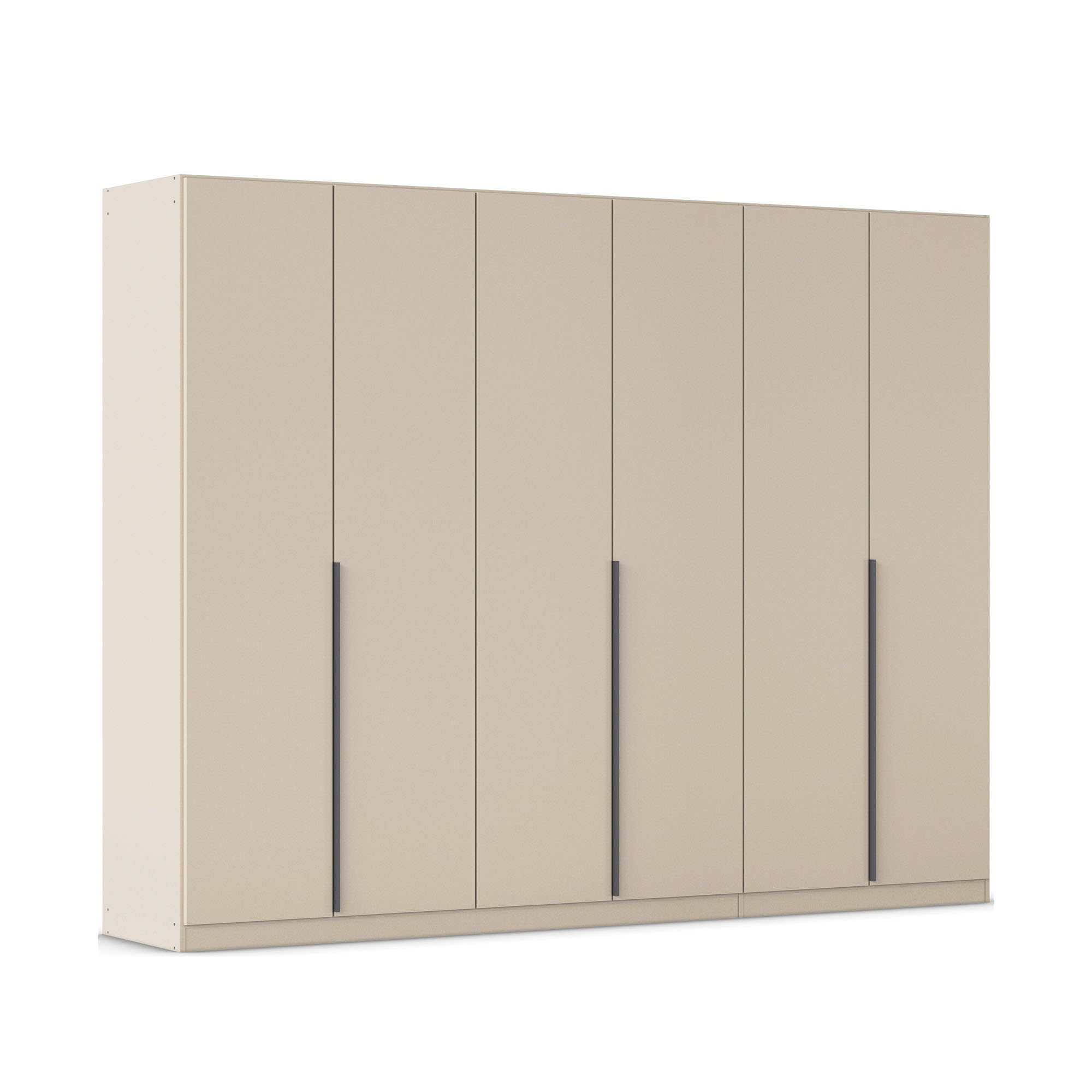 Drehtürenschrank 6-türig champagner