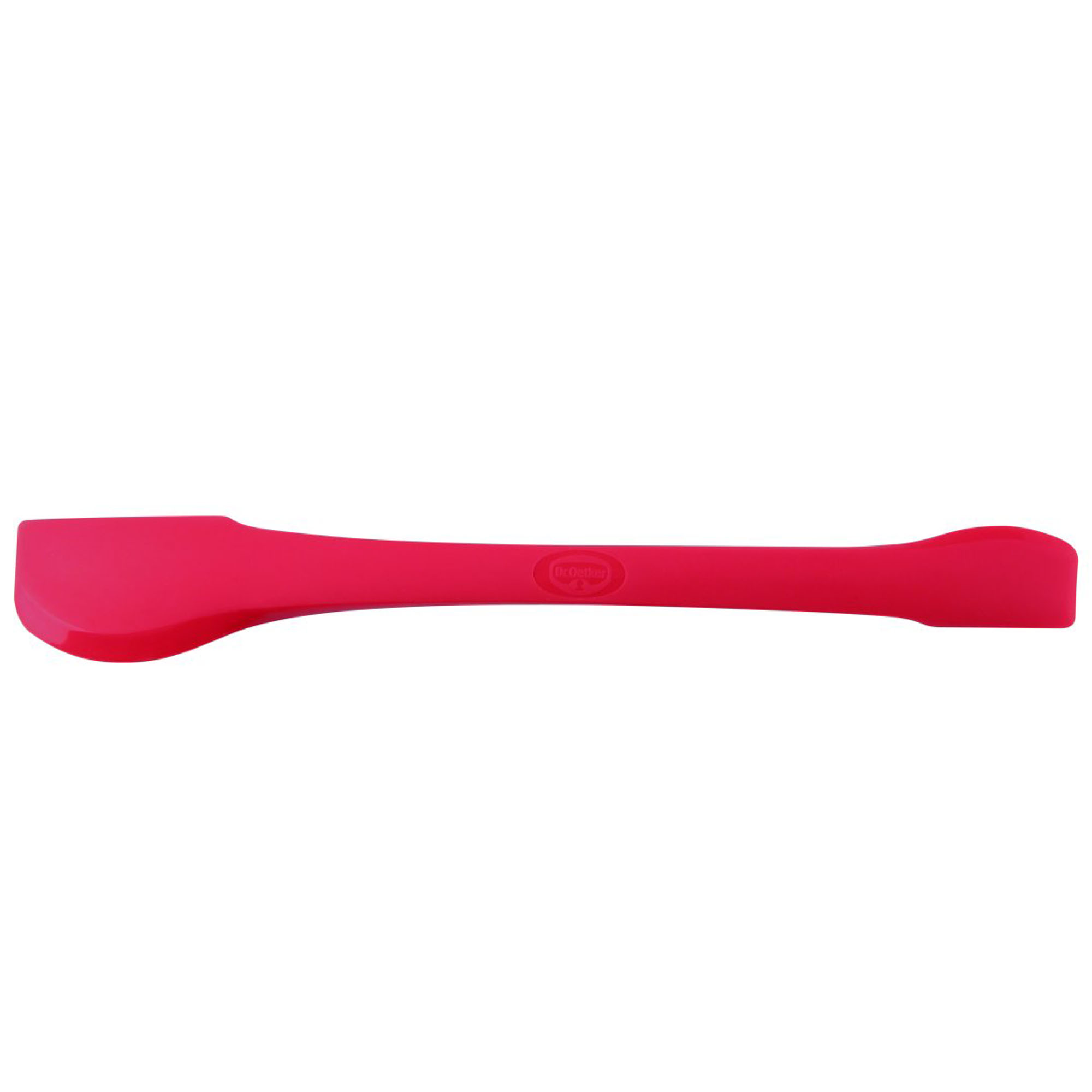 Roter Silikon Teigspatel mit ergonomischem Griff