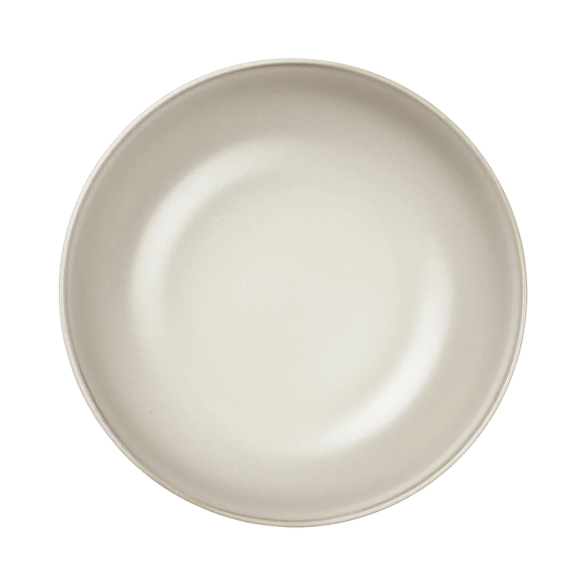 Draufsicht auf Buddha Bowl der Serie Coppa, Farbe Nude; Rand und Innenfläche sind erkennbar.