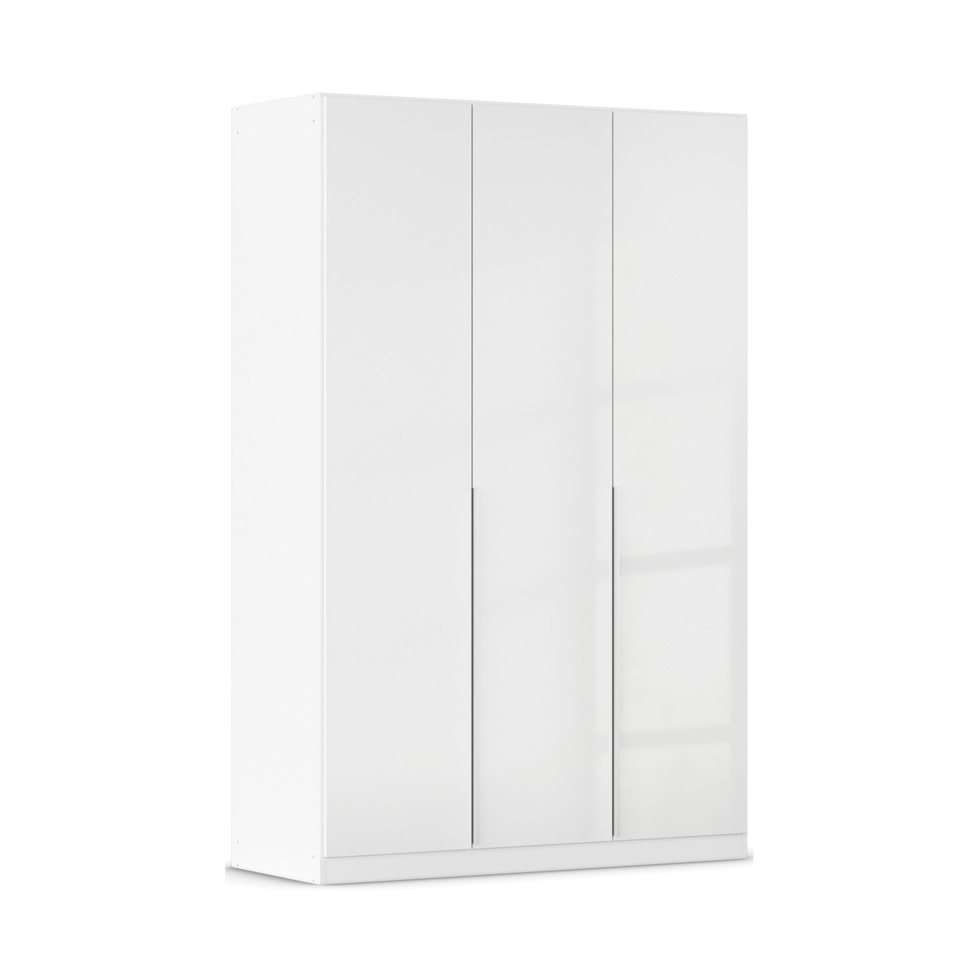 Drehtürenschrank 3-türig Hochglanz weiß