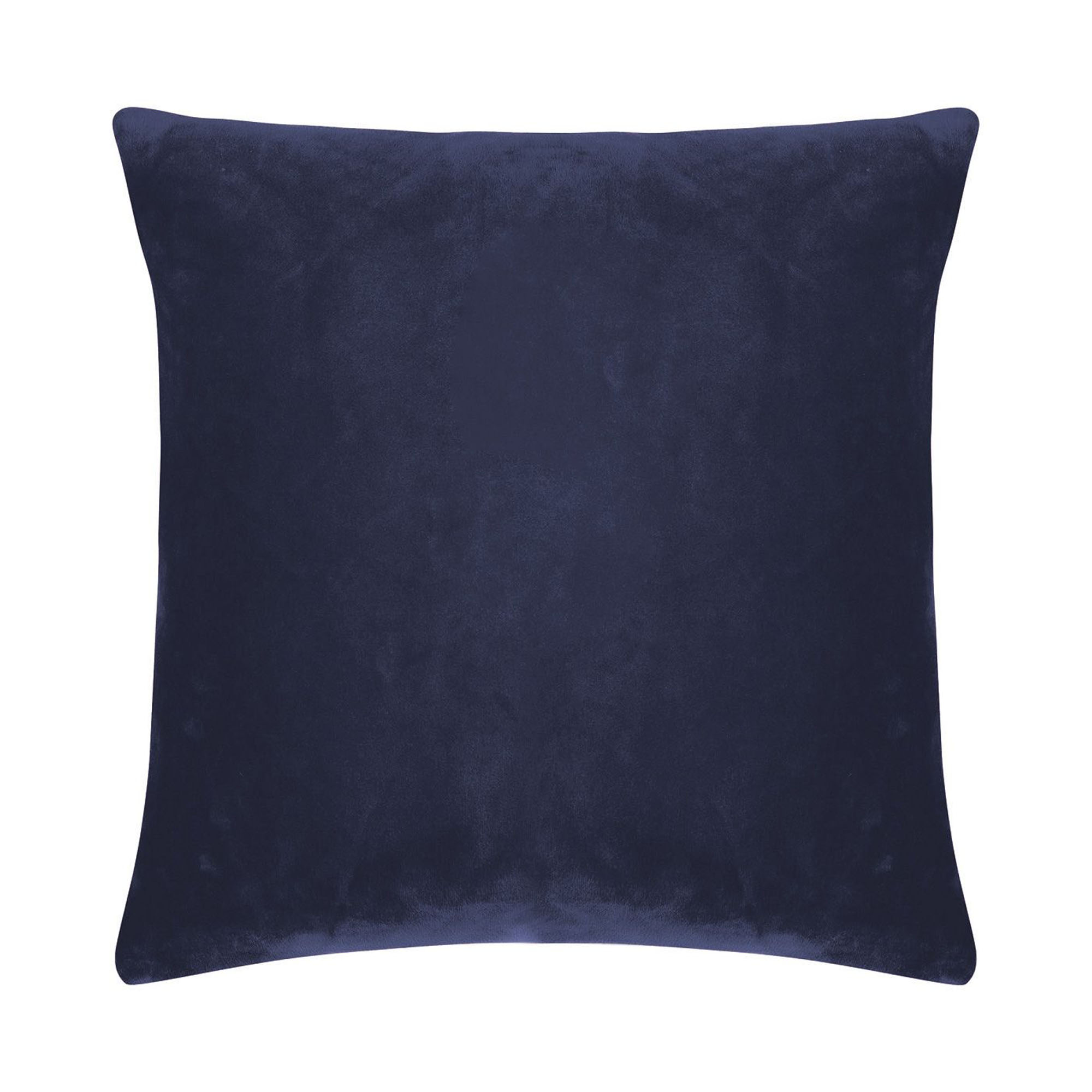 Kissenhülle Smooth in Blau, 50 × 50 cm, frontal freigestellt mit einfarbiger samtig wirkender Oberfläche.