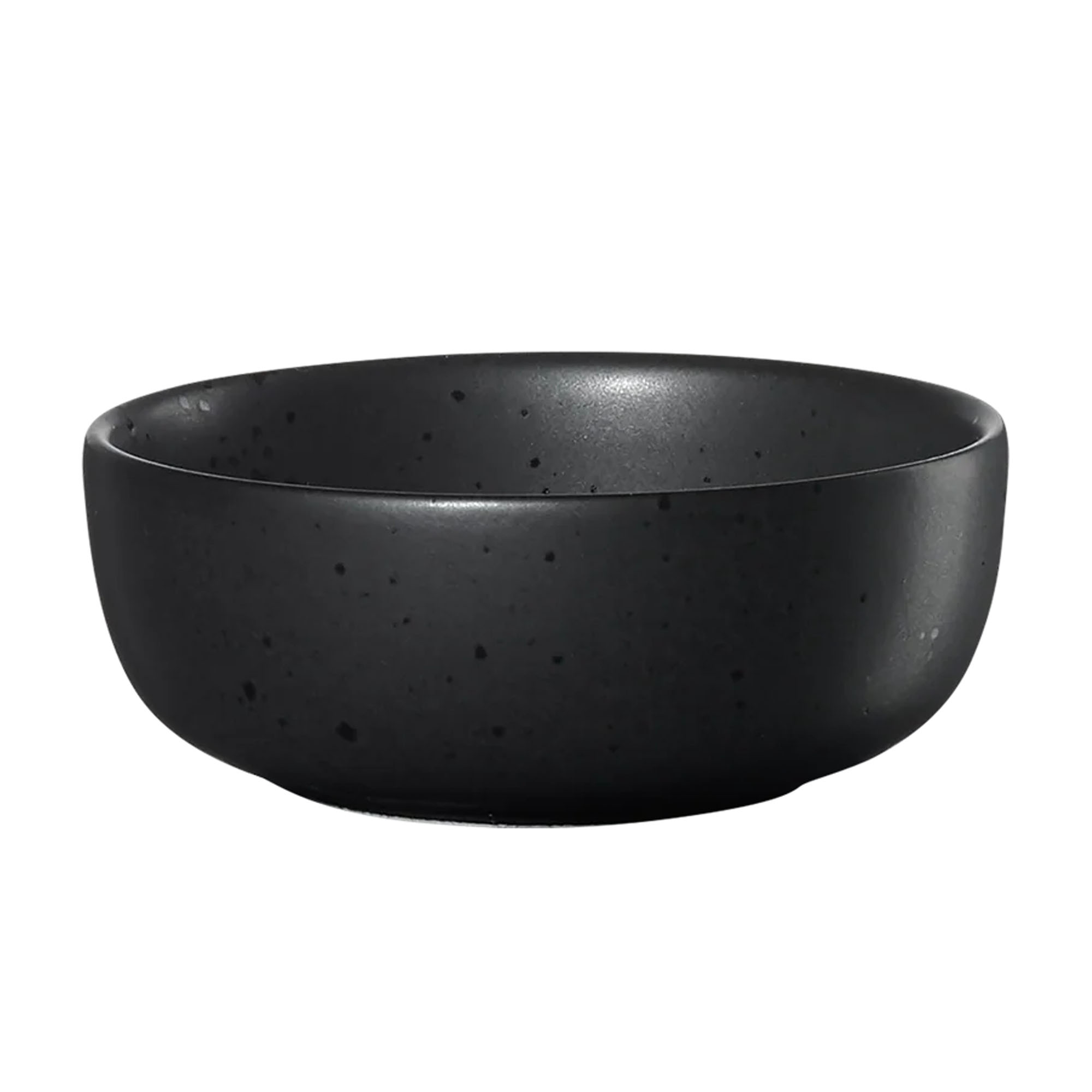 Schale der Serie Coppa, Farbe Schwarz matt, freigestellt auf hellem Hintergrund.