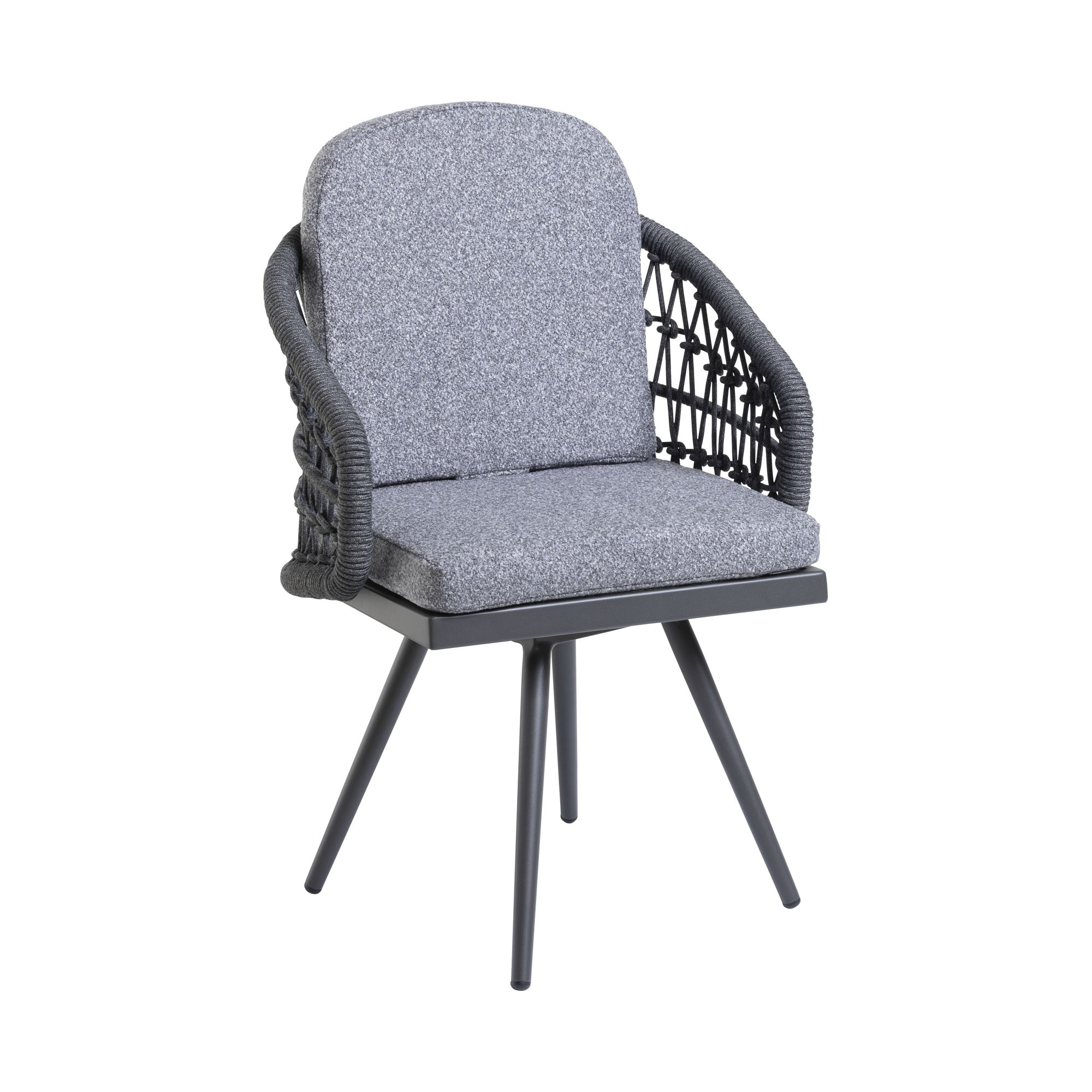 Drehstuhl Interliving 7012 Aluminium inkl. Sitz-/Rückenkissen