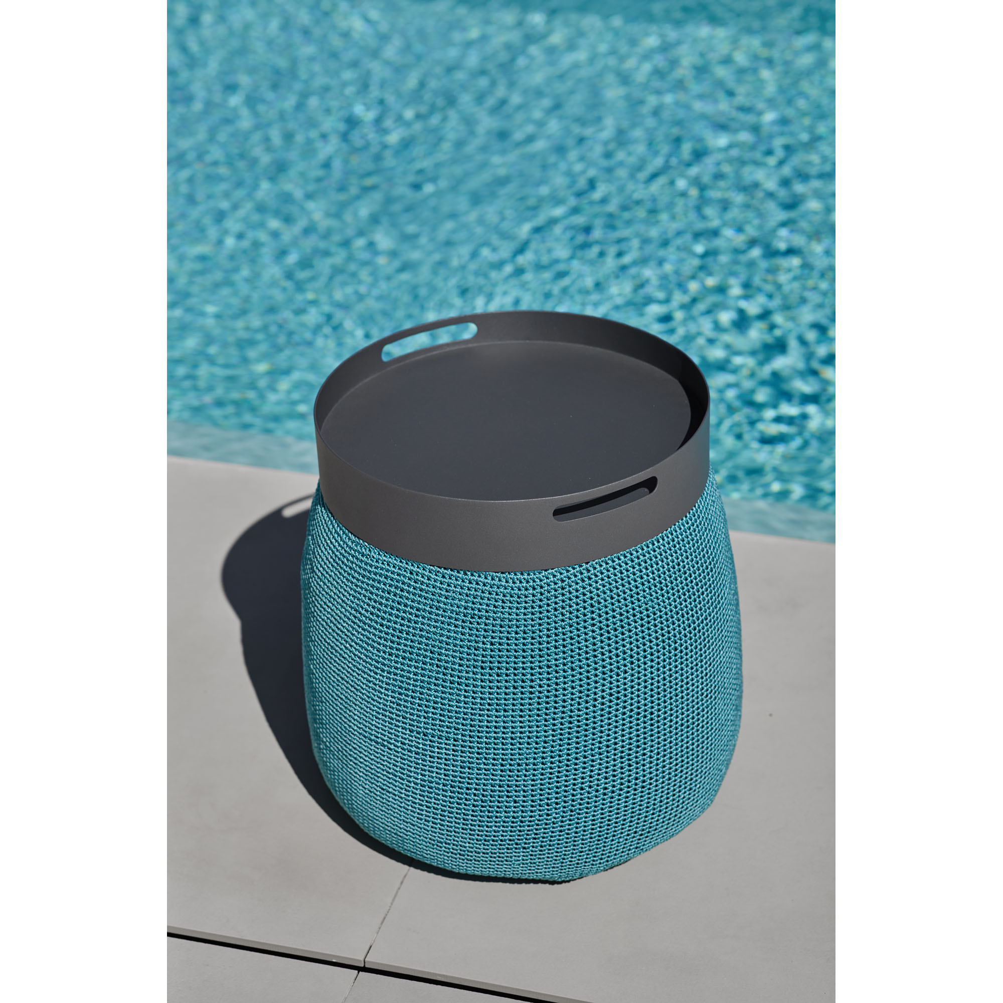 Tablett in Alu anthracite