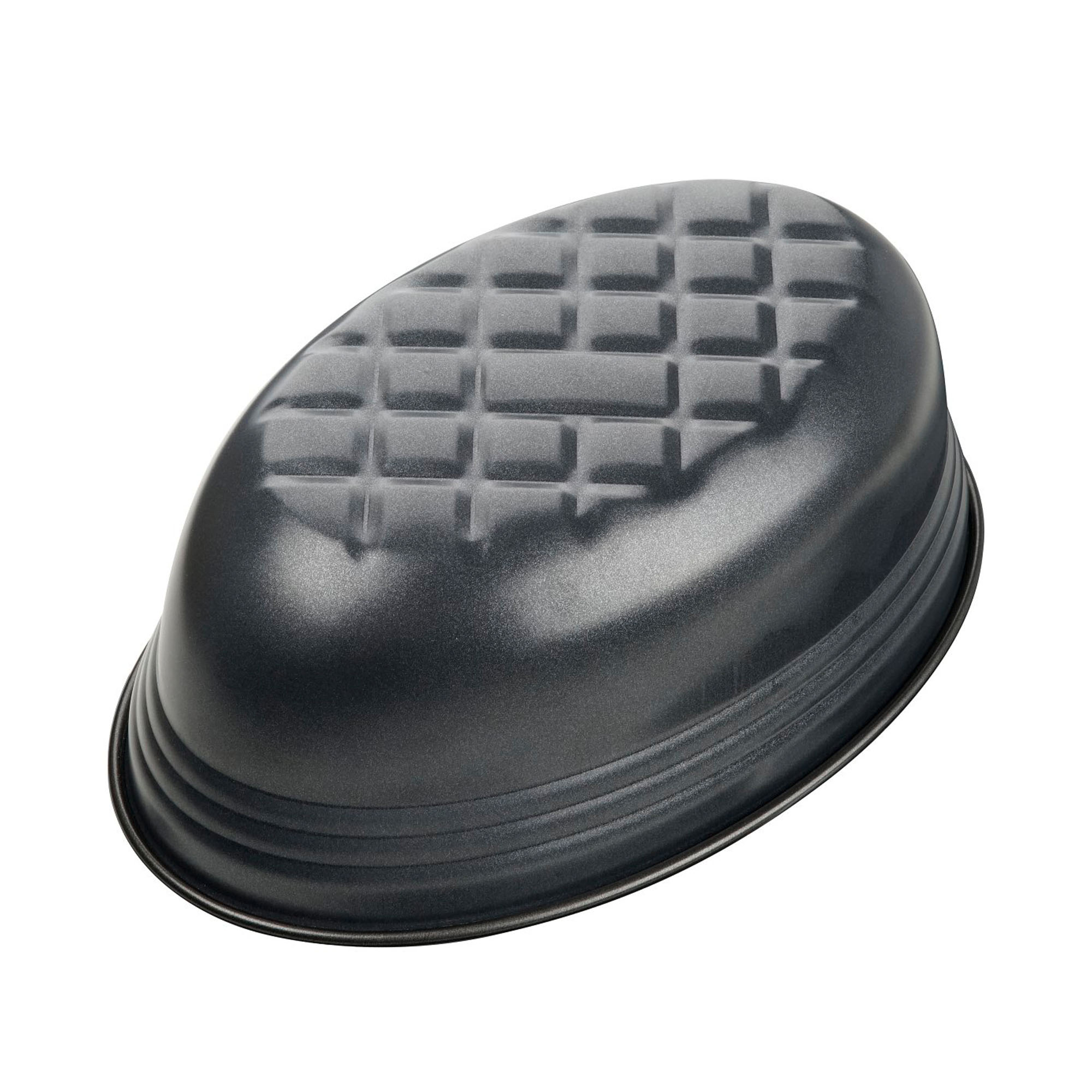 Unterseite der ovalen Brotbackform mit Struktur