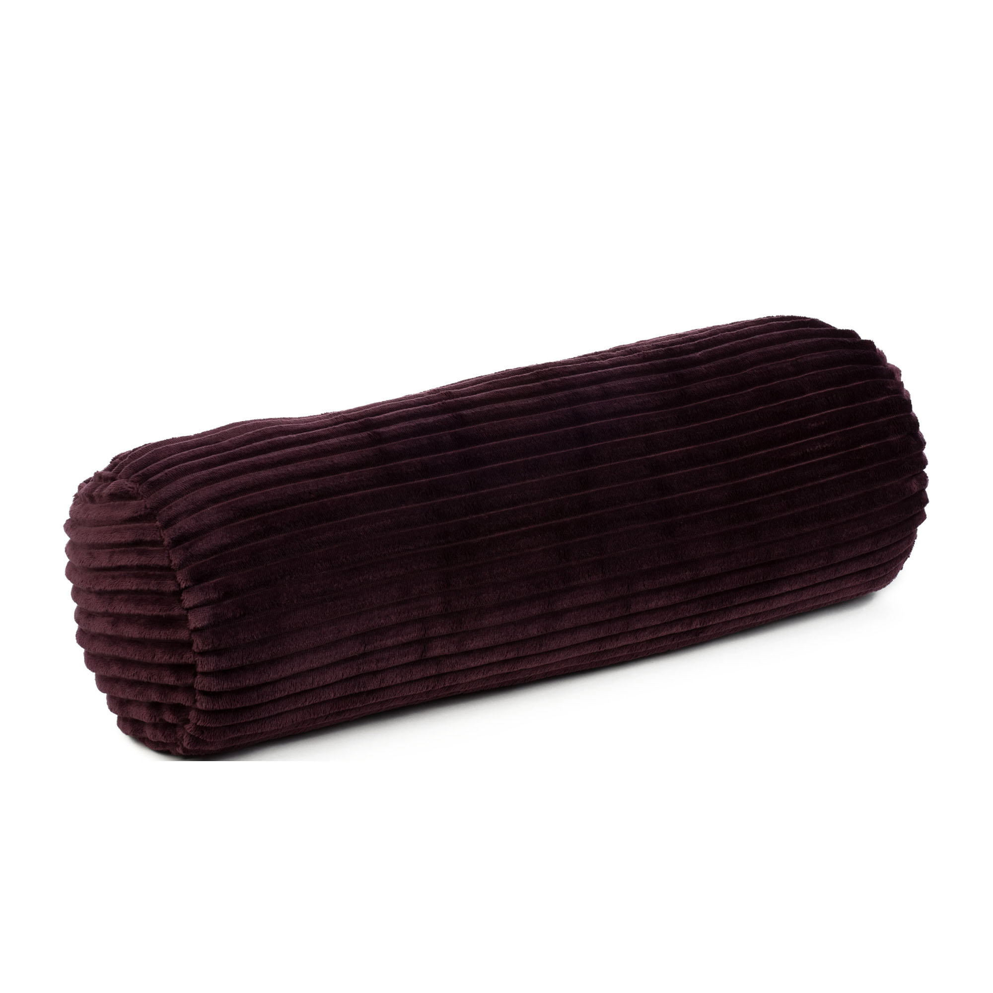 Kissenrolle Modell Cord in Brombeere, ca. 70 × 22 cm.