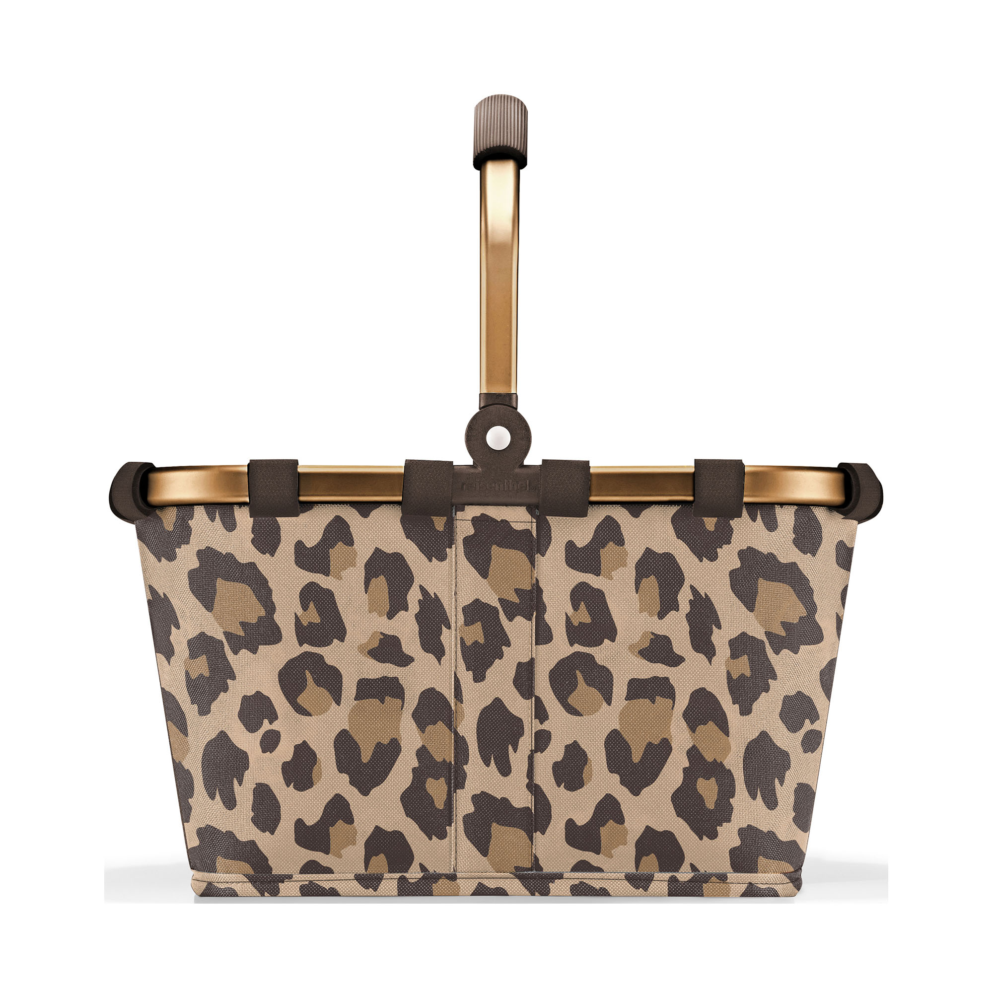 Reisenthel Carrybag mit beige-braunem Leo-Muster und stabilem Tragegriff