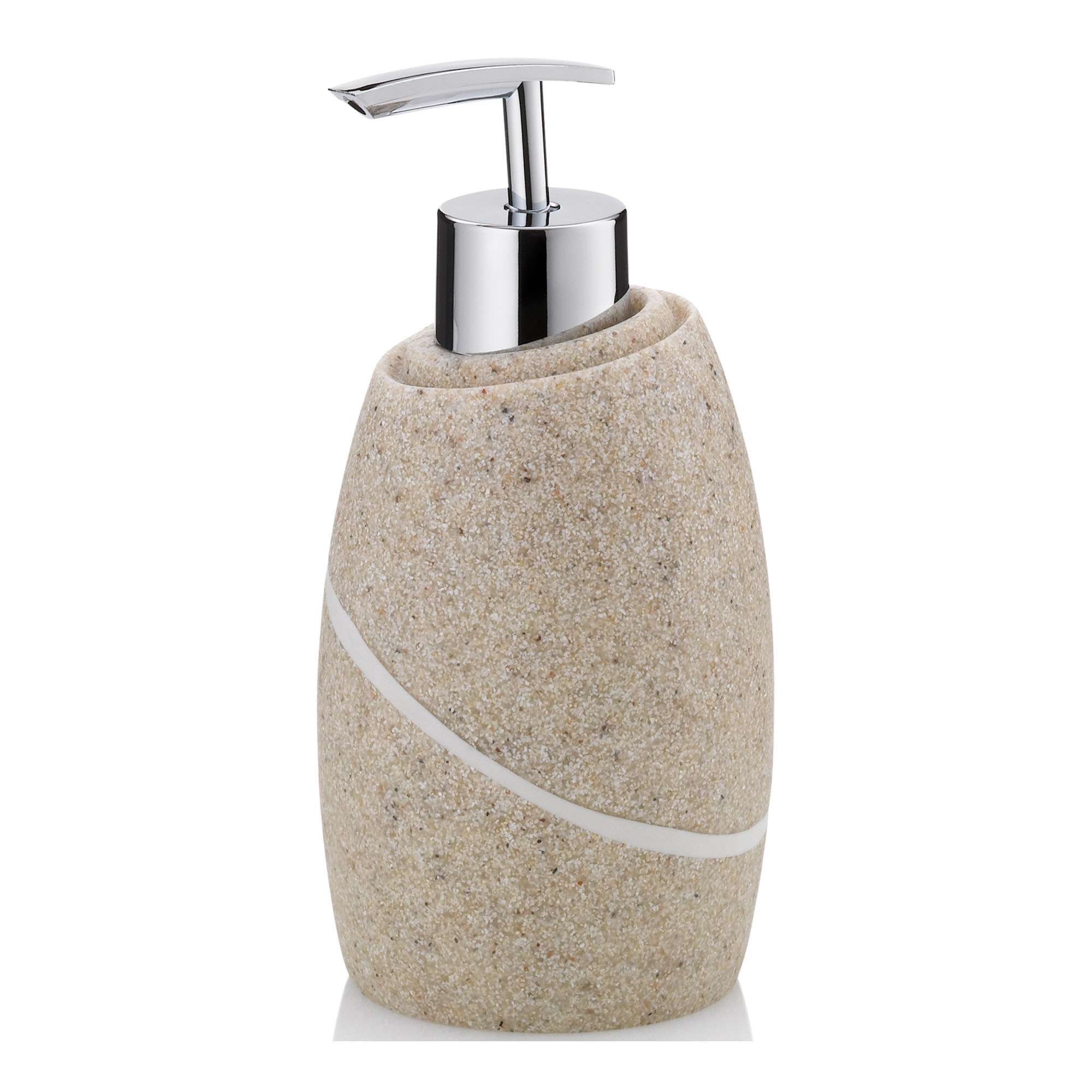 Seifenspender Kela Talus Polyresin beige 16,0cm 7,5cmØ 300,0ml