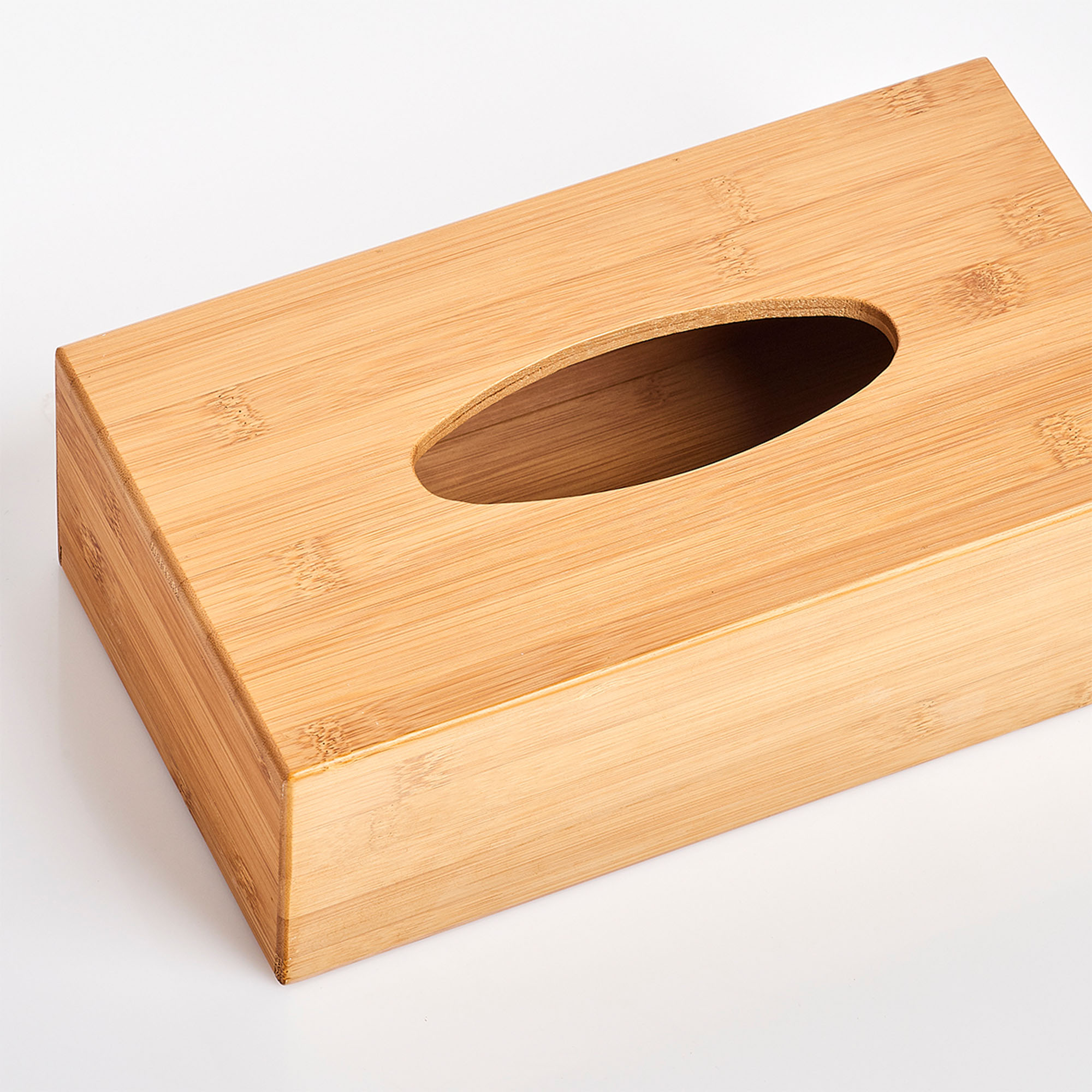 Weitere Produktansicht: Zeller Kosmetiktücher-Box; Farbe natur; Material Bambus; Maße ca. 27,5 × 15,5 × 8,5 cm.