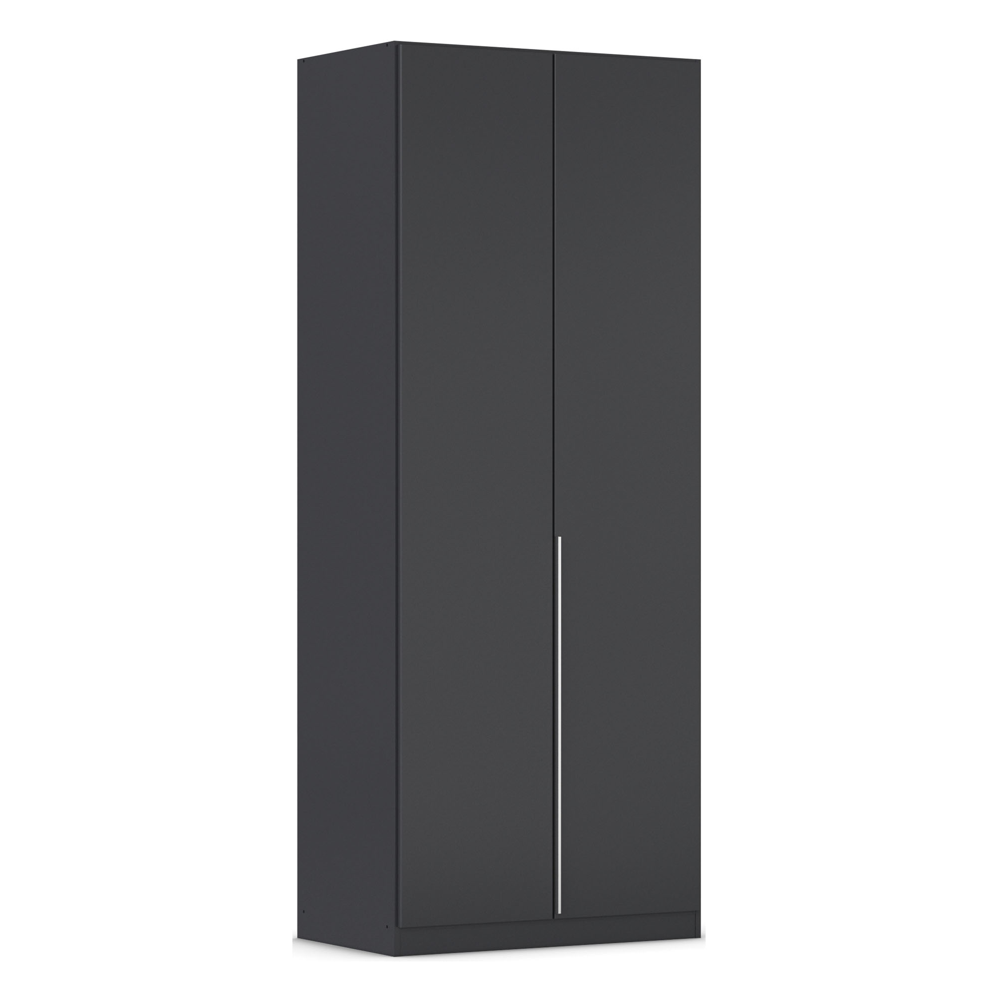 Drehtürenschrank 2-türig grau metallic