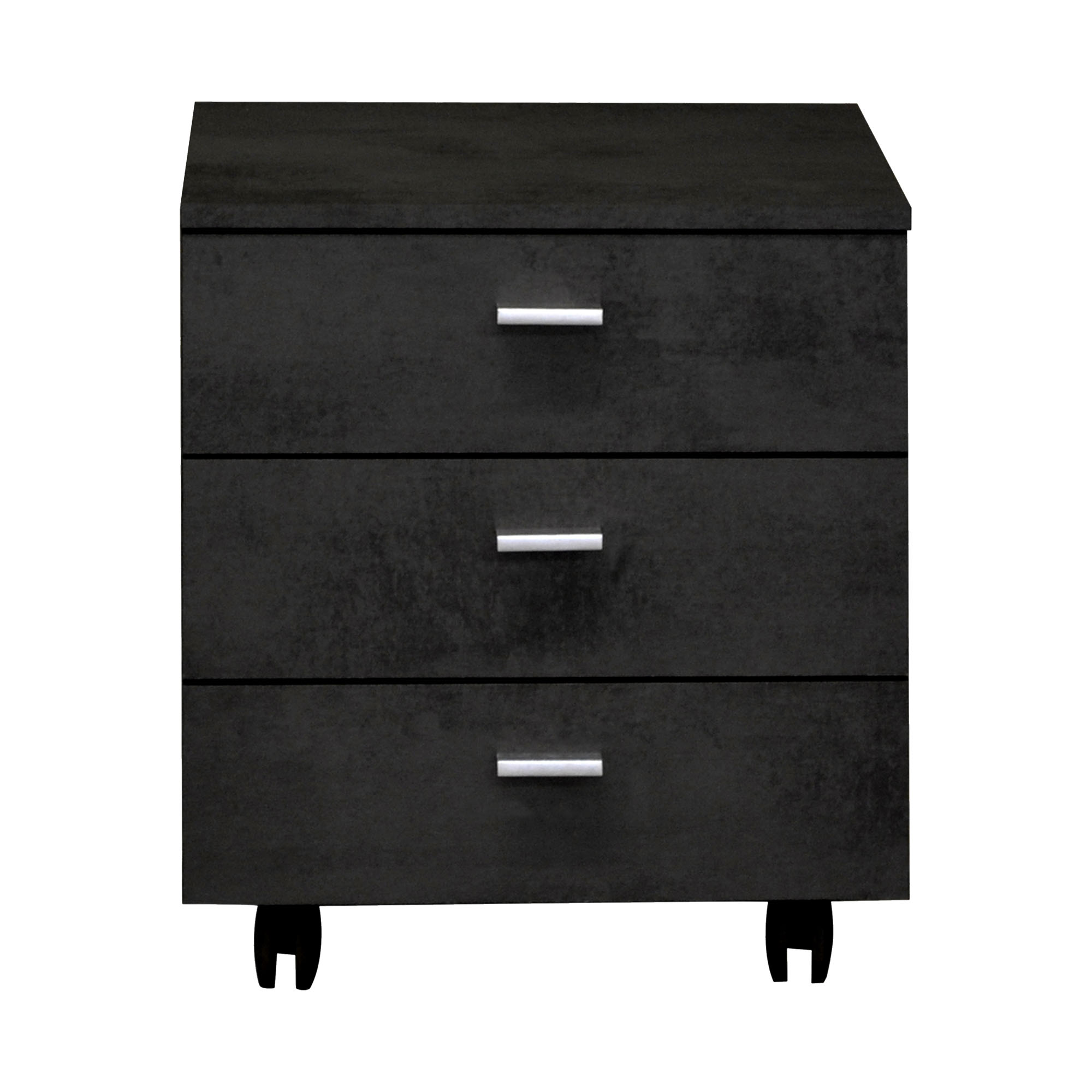 Rollcontainer schwarzstahl 45x52x45 cm