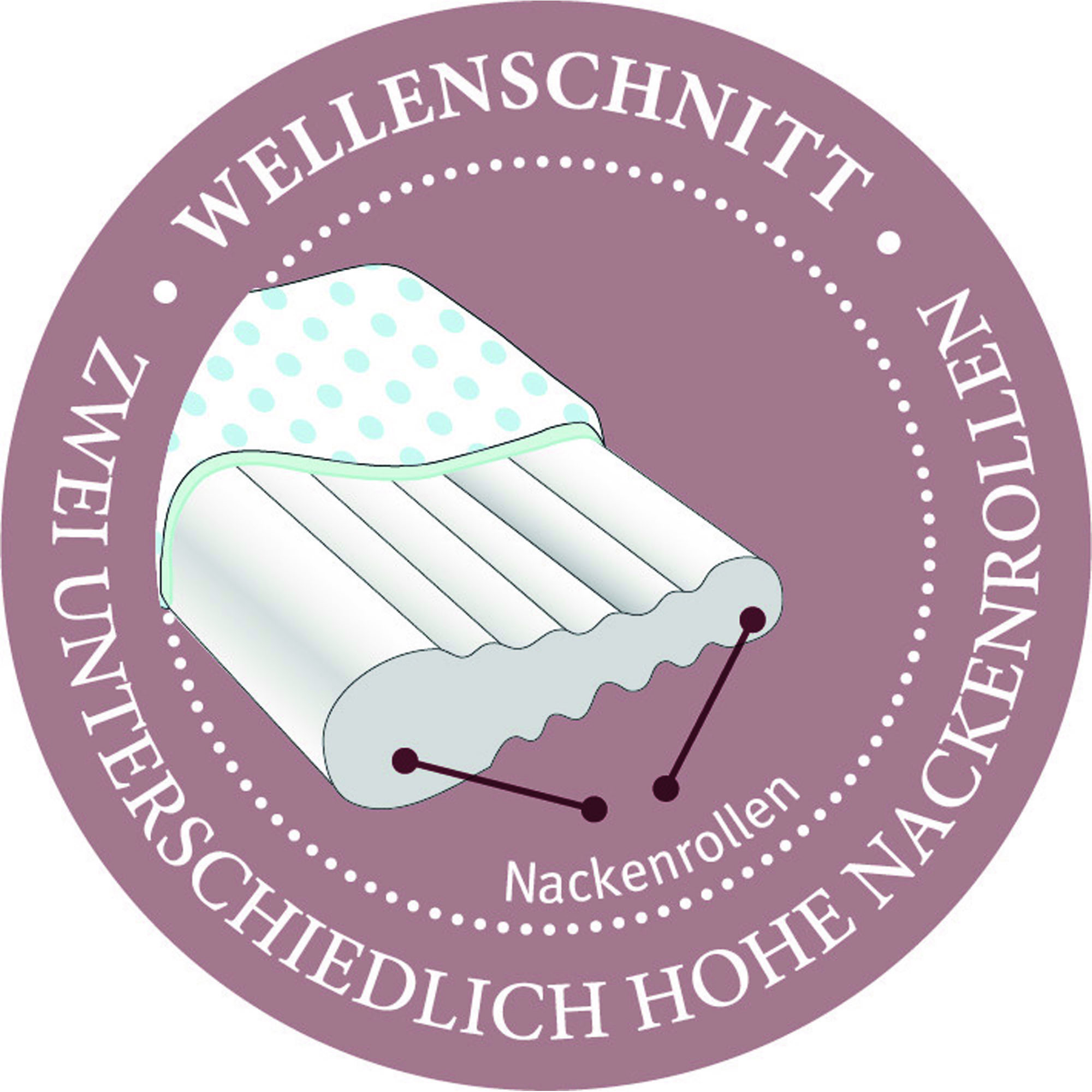 Nackenstützkissen 40x80 cm - weiß