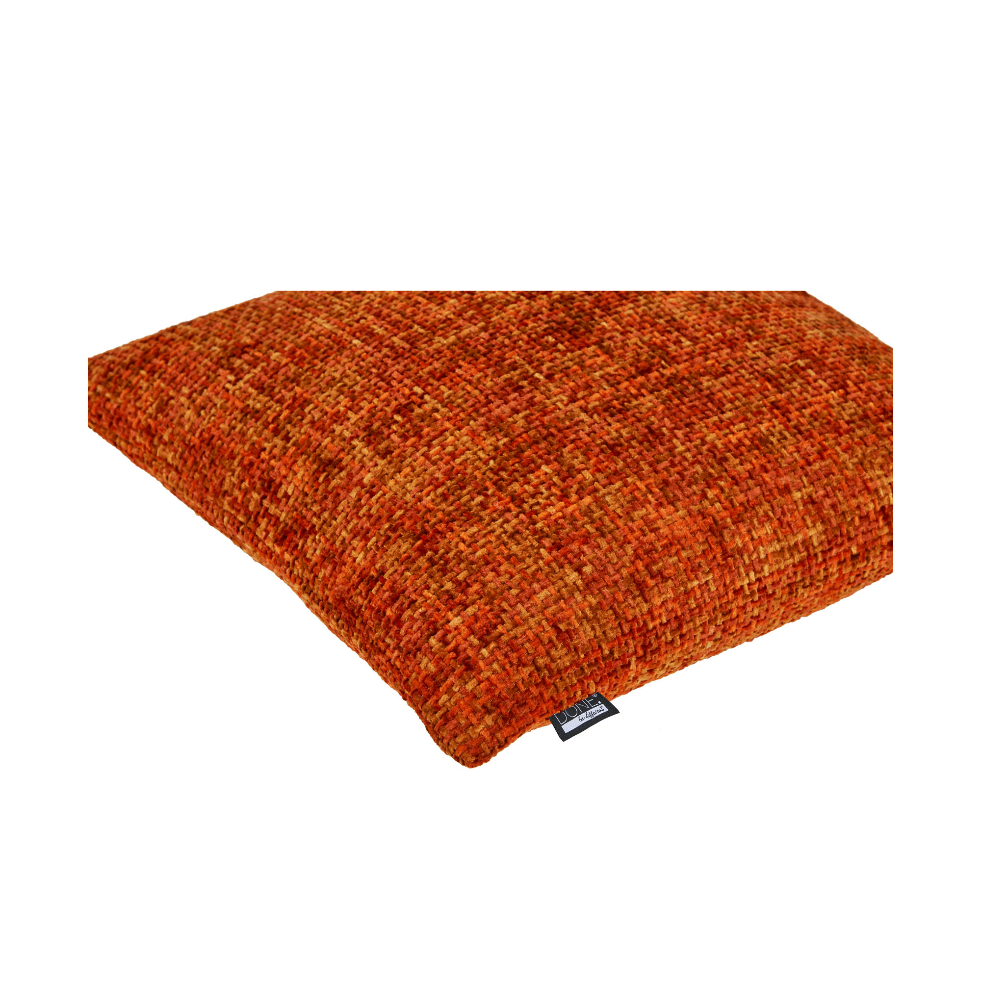 Kissenhülle Twist in Rust, B/H/L ca. 45x1x45 cm, in einer dritten Ansicht dargestellt.