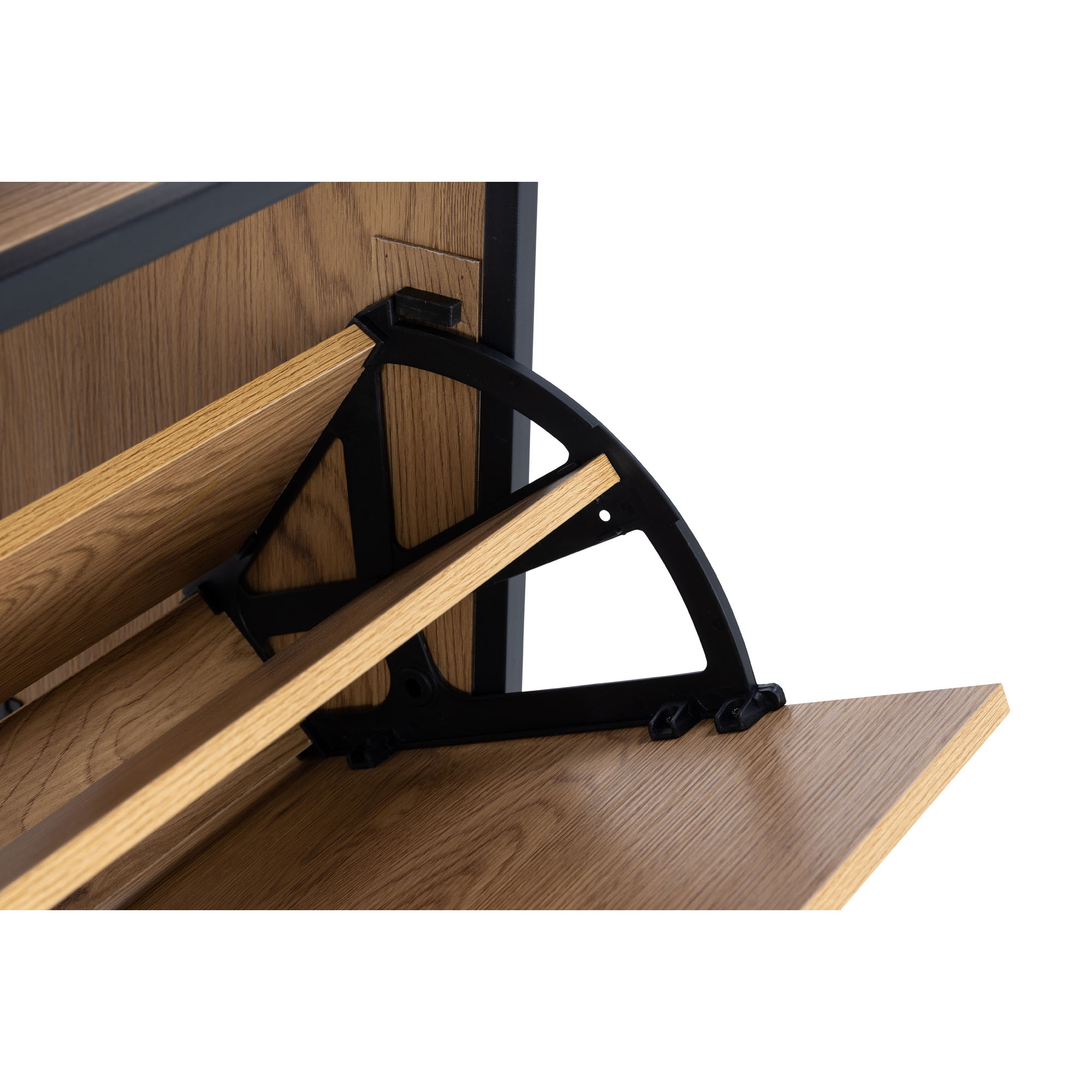 Schuhschrank in matt schwarz