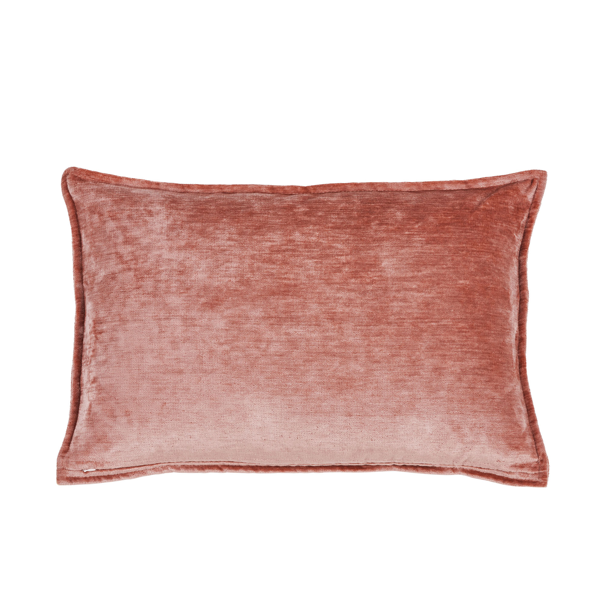 Kissenhülle Fame in Salmon Rose, B/H/L ca. 40x1x60 cm, in einer zweiten Ansicht dargestellt.