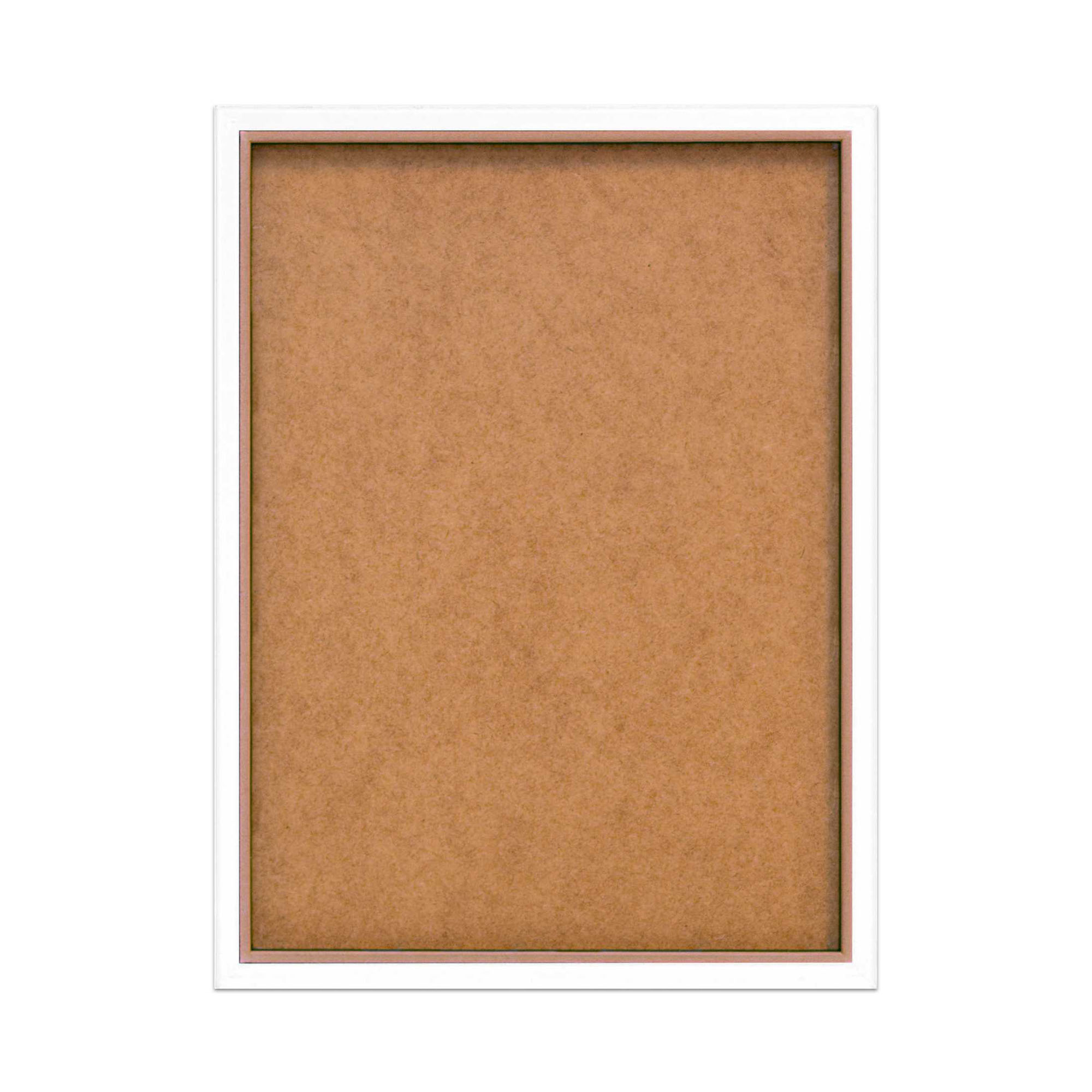 Rückansicht des Wandbilds „Window Reading“, 30 × 40 cm; sichtbar sind Rückwand und rückseitige Konstruktion.