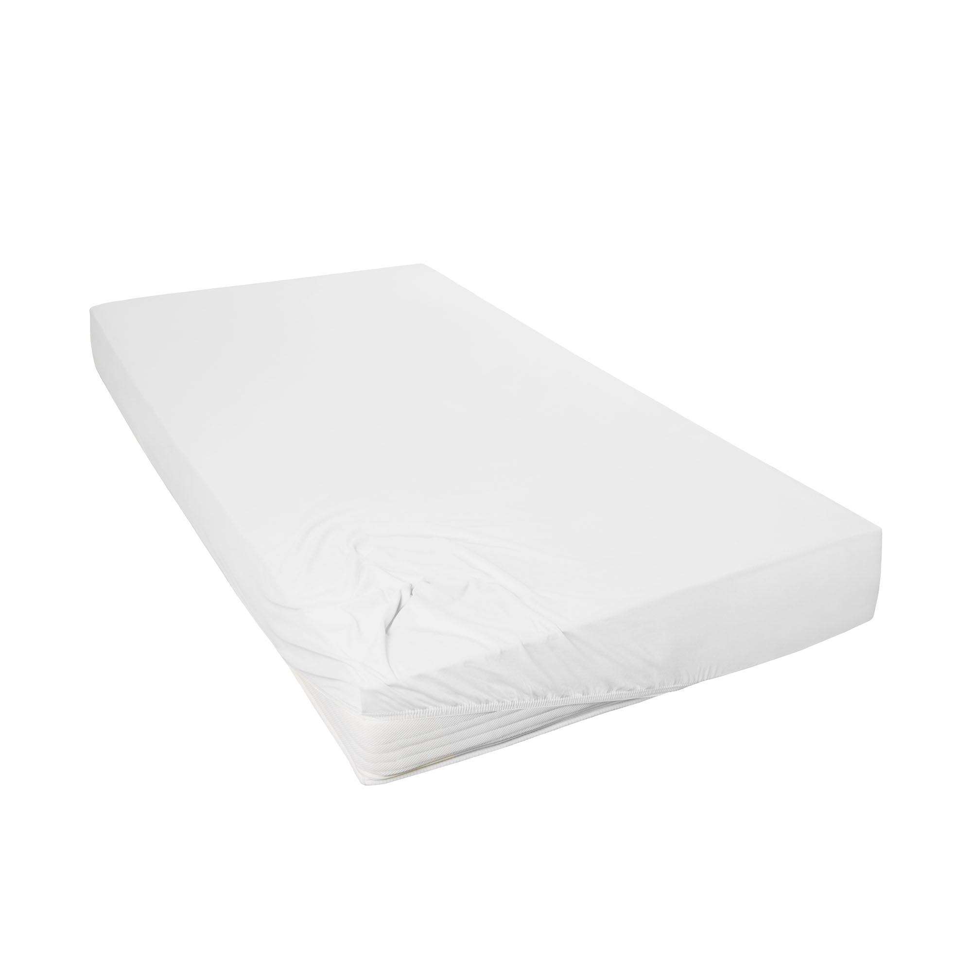 Spannbetttuch weiß 100% Baumwolle 100 x 200
